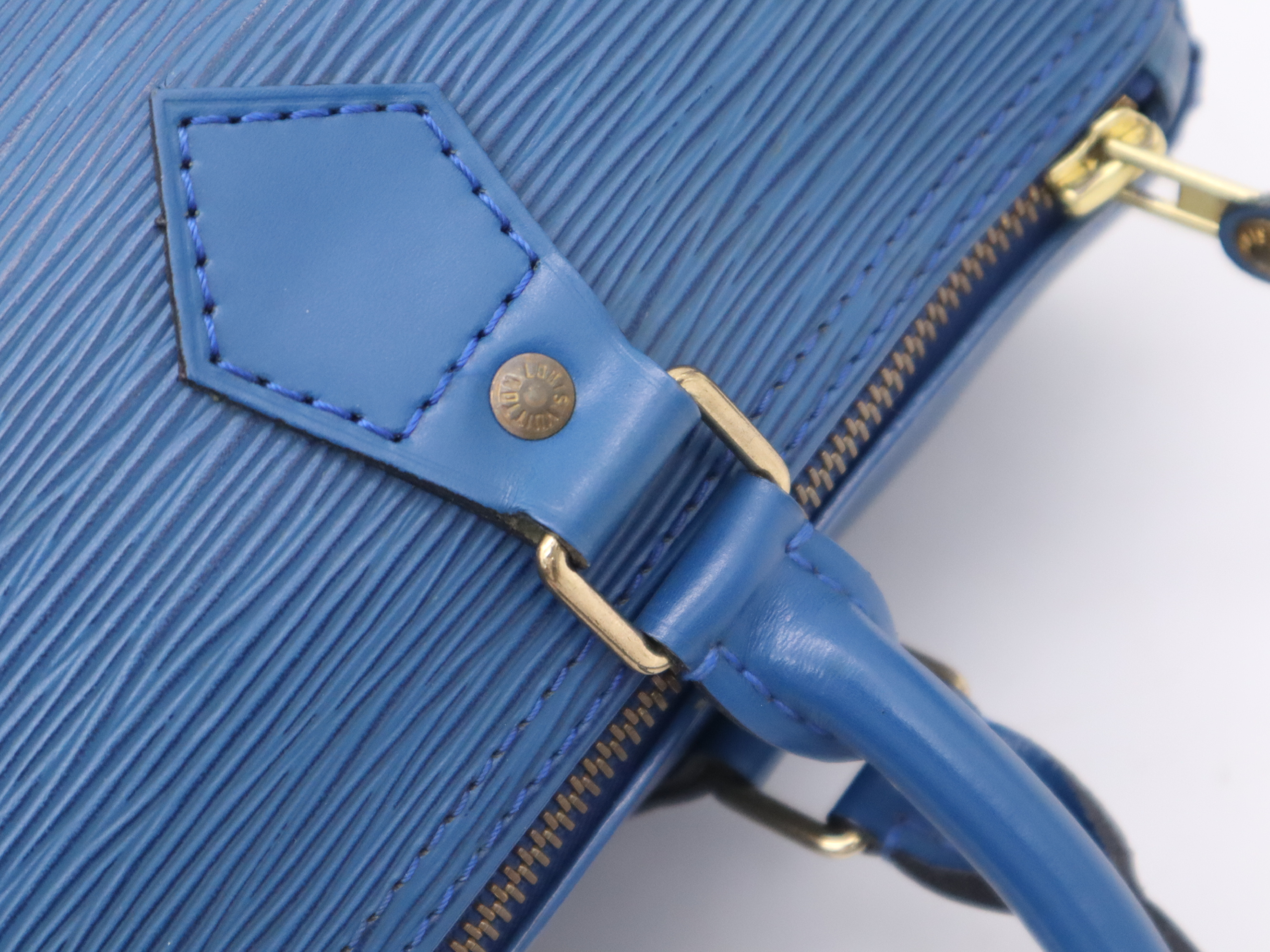 M43015 Epi Speedy 25 Toledo Blue Handbag — view 8