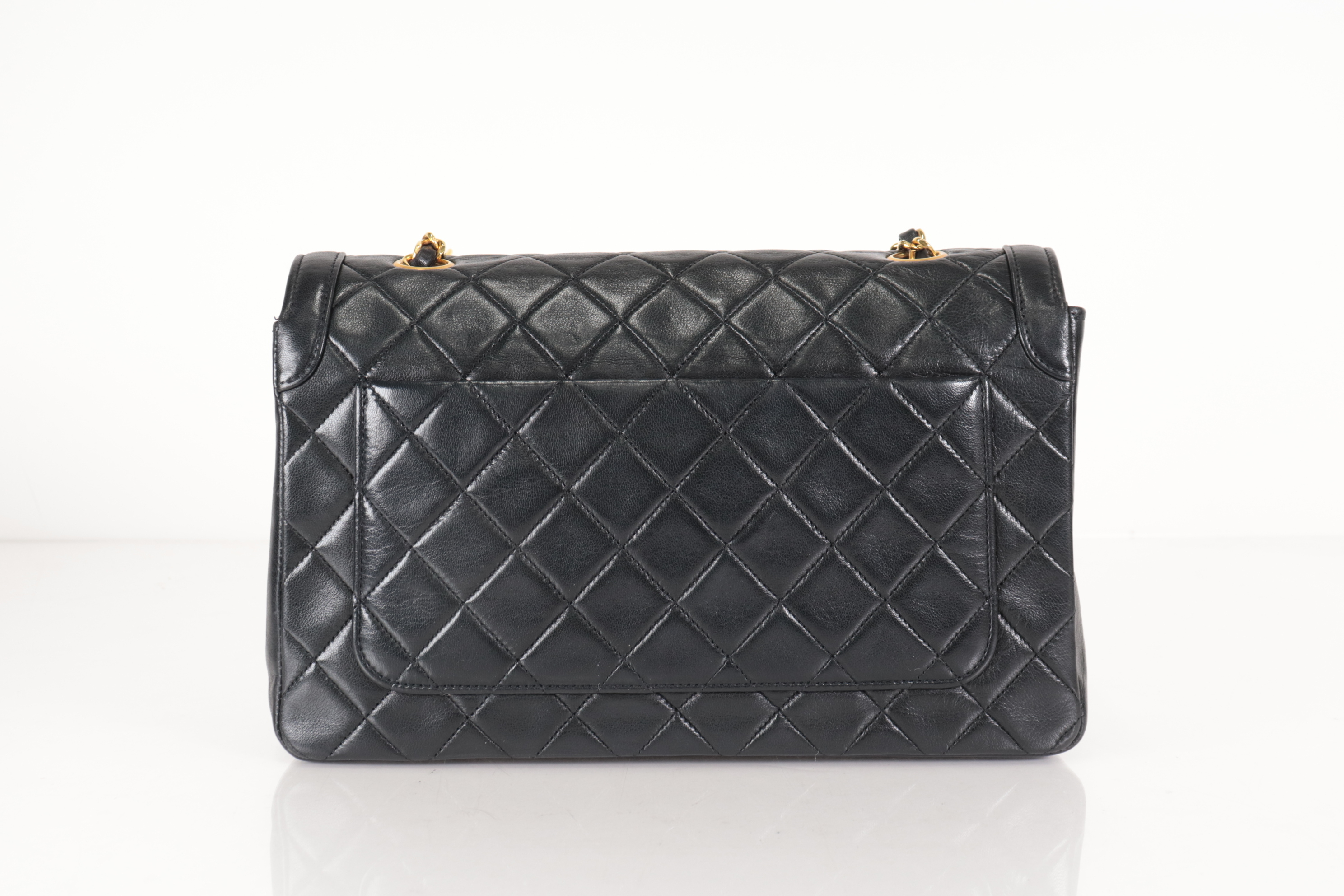 Turnlock Lambskin Chain Shoulder Bag with Inner Pouch (Serial Number 1) — view 3