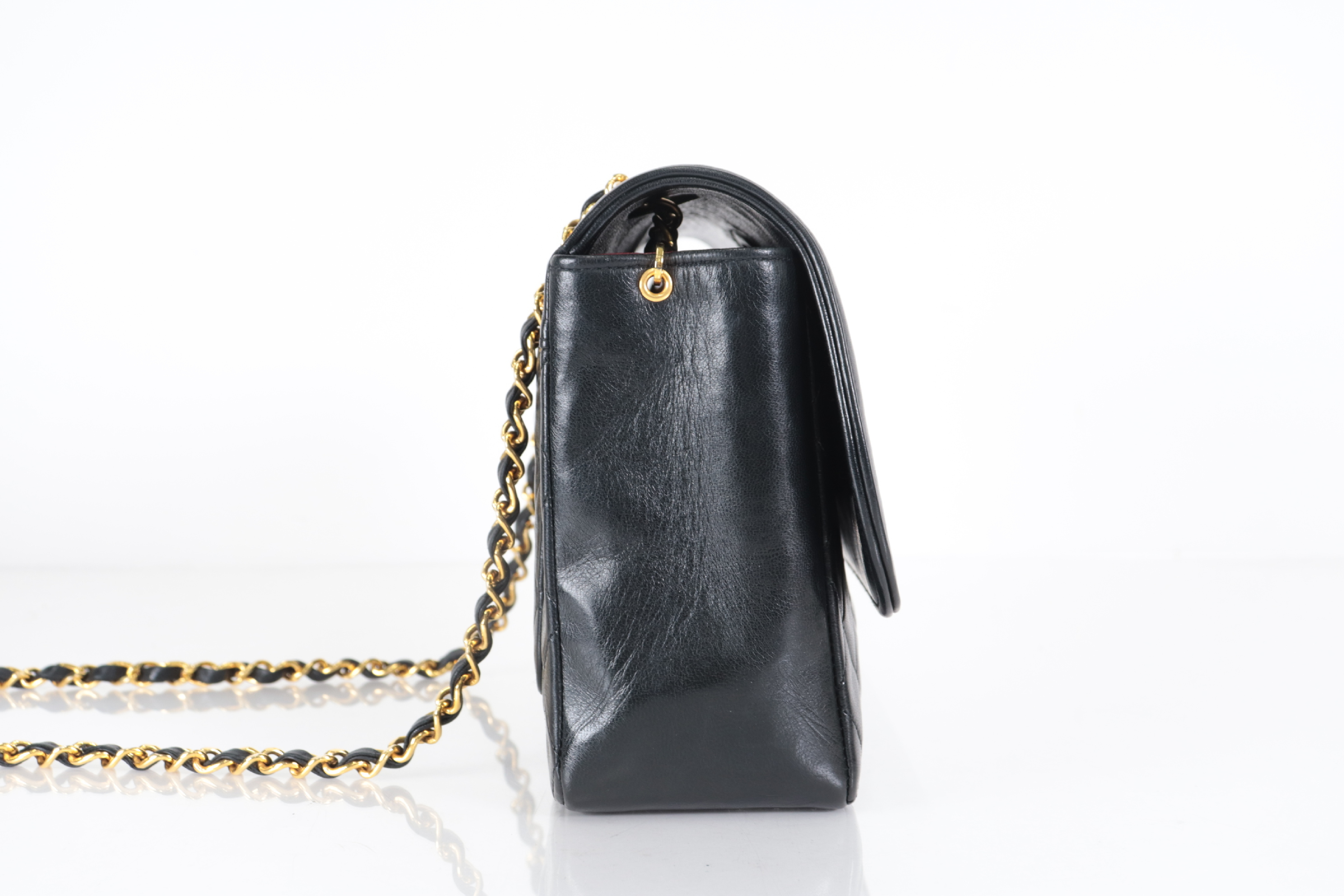 Turnlock Lambskin Chain Shoulder Bag with Inner Pouch (Serial Number 1) — view 5