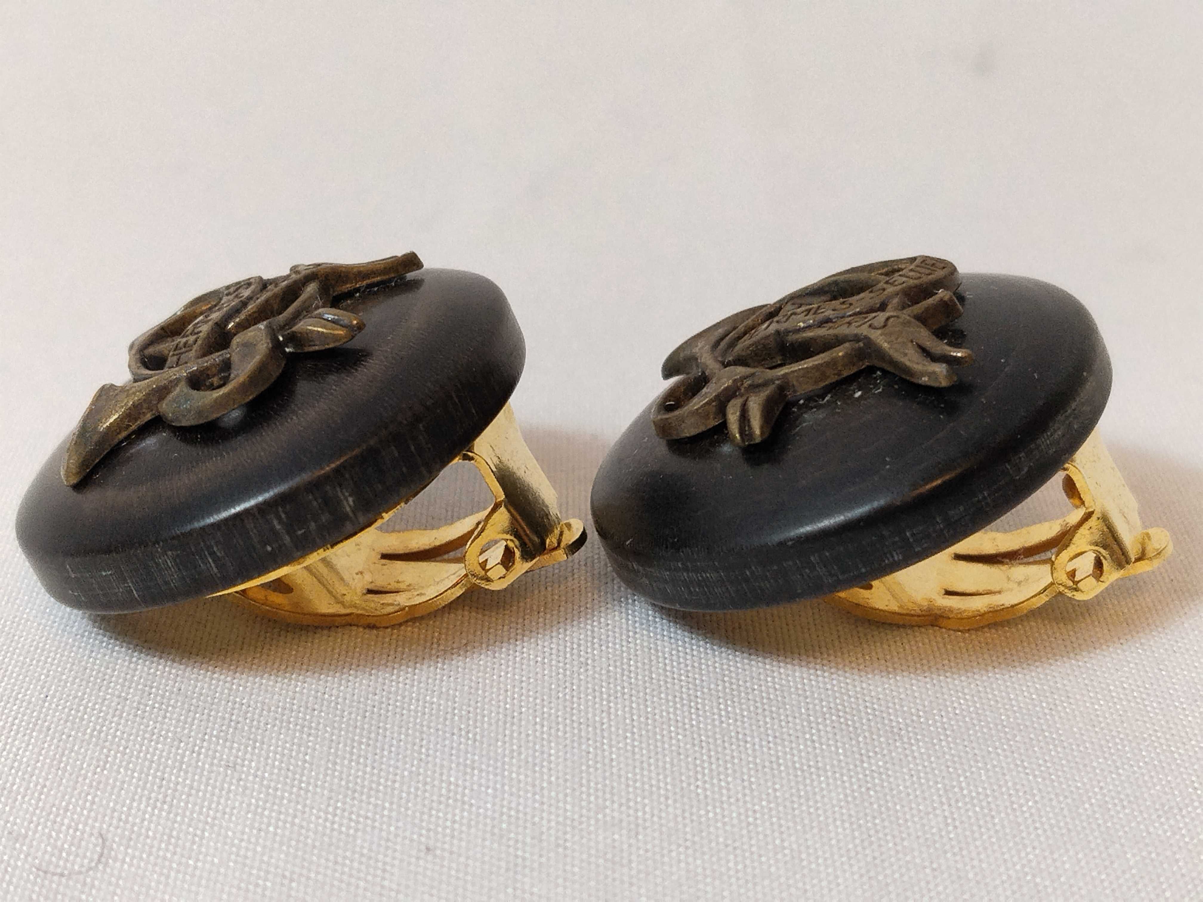 Horn Earrings, Black Earrings — view 3