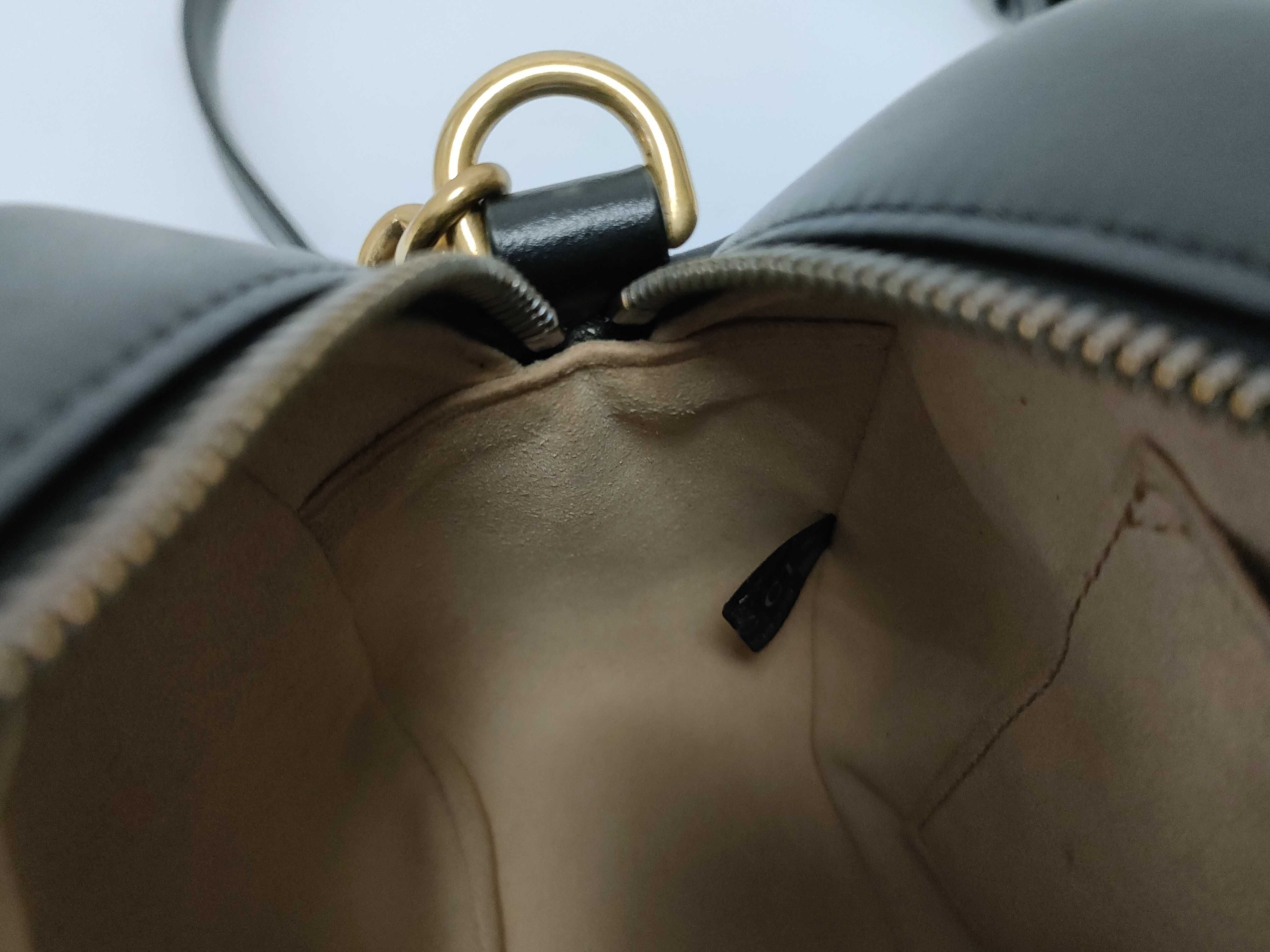 GG Marmont Shoulder Bag 447632 Leather Black Shoulder Bag — view 12