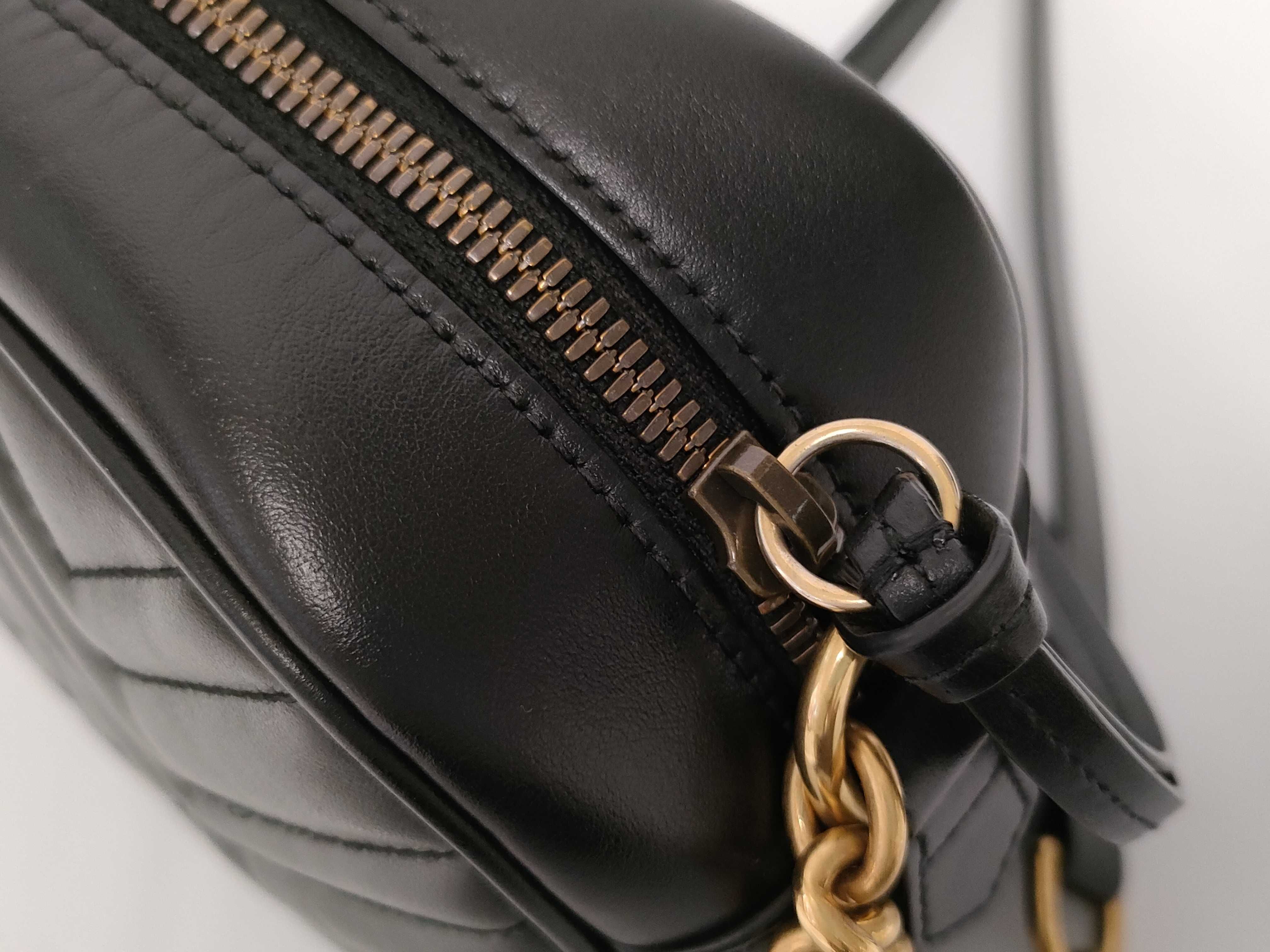 GG Marmont Shoulder Bag 447632 Leather Black Shoulder Bag — view 3