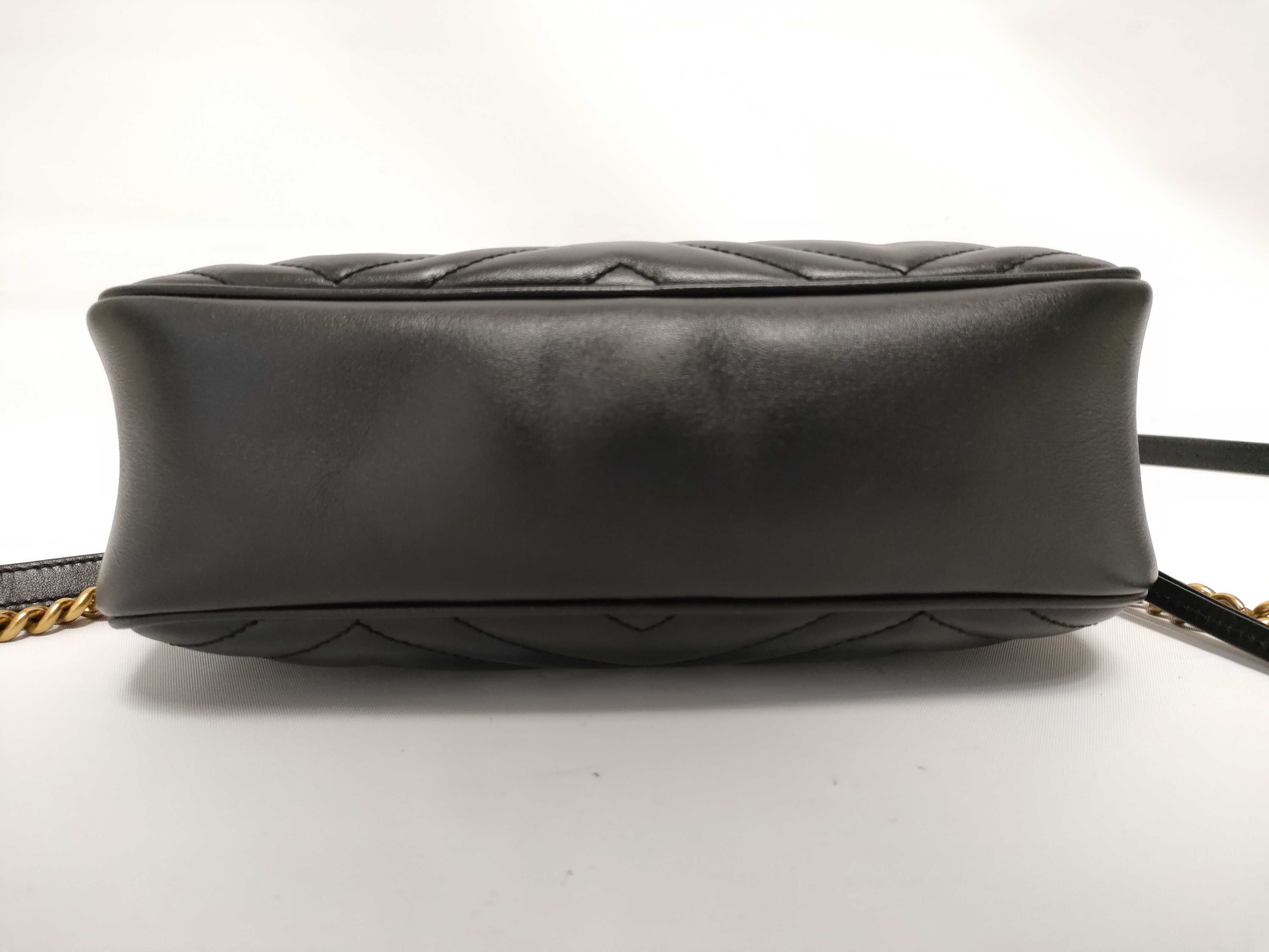 GG Marmont Shoulder Bag 447632 Leather Black Shoulder Bag — view 7