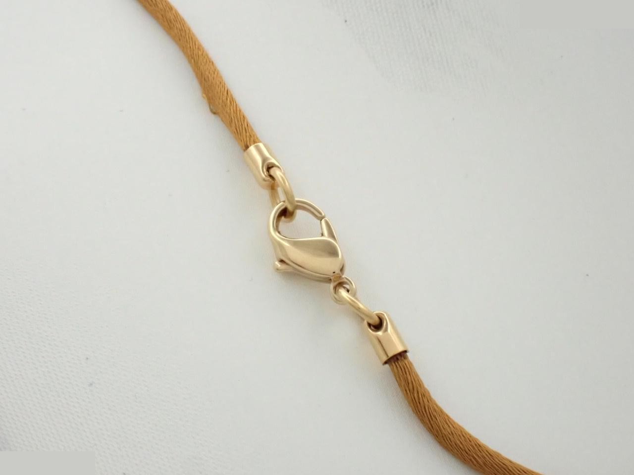 Sellier necklace pendant, silk cord, neck circumference approximately 56 cm — view 2