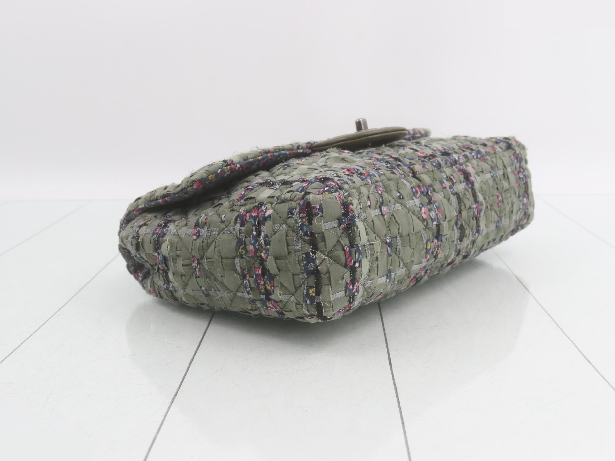 Matelassé Tweed Chain Shoulder Bag — view 5