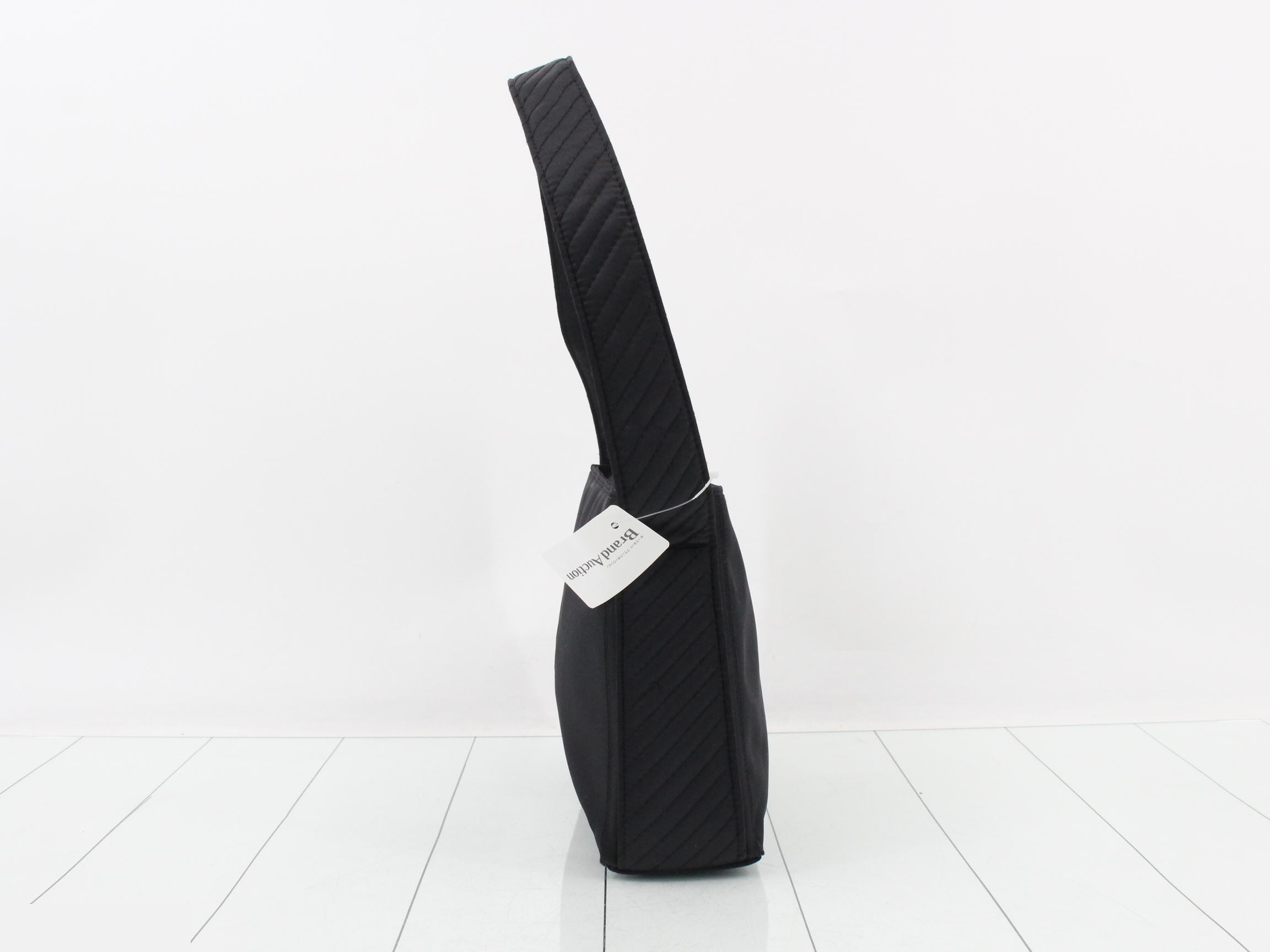 One-shoulder bag, YSL logo, navy, W25 H20 D9 — view 3