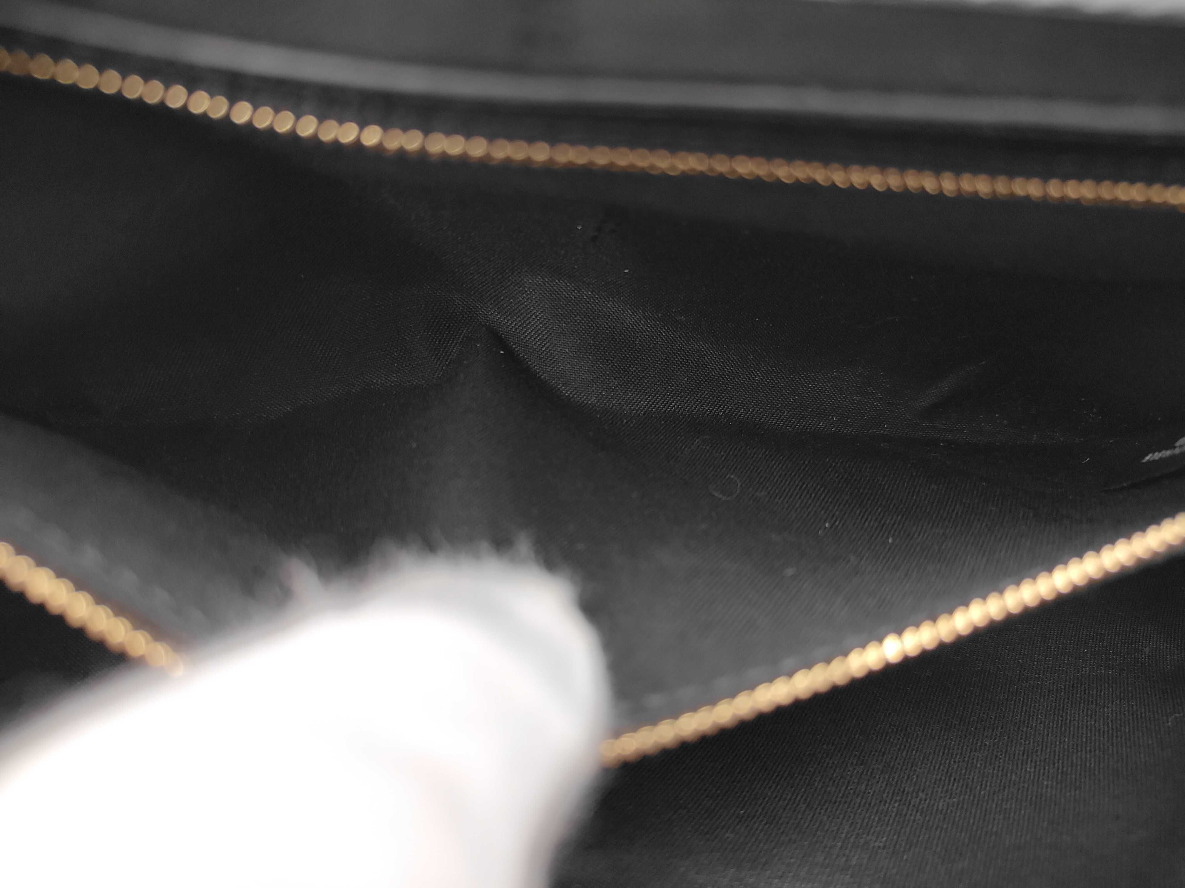 Chain Shoulder Leather Black Shoulder Bag — view 11