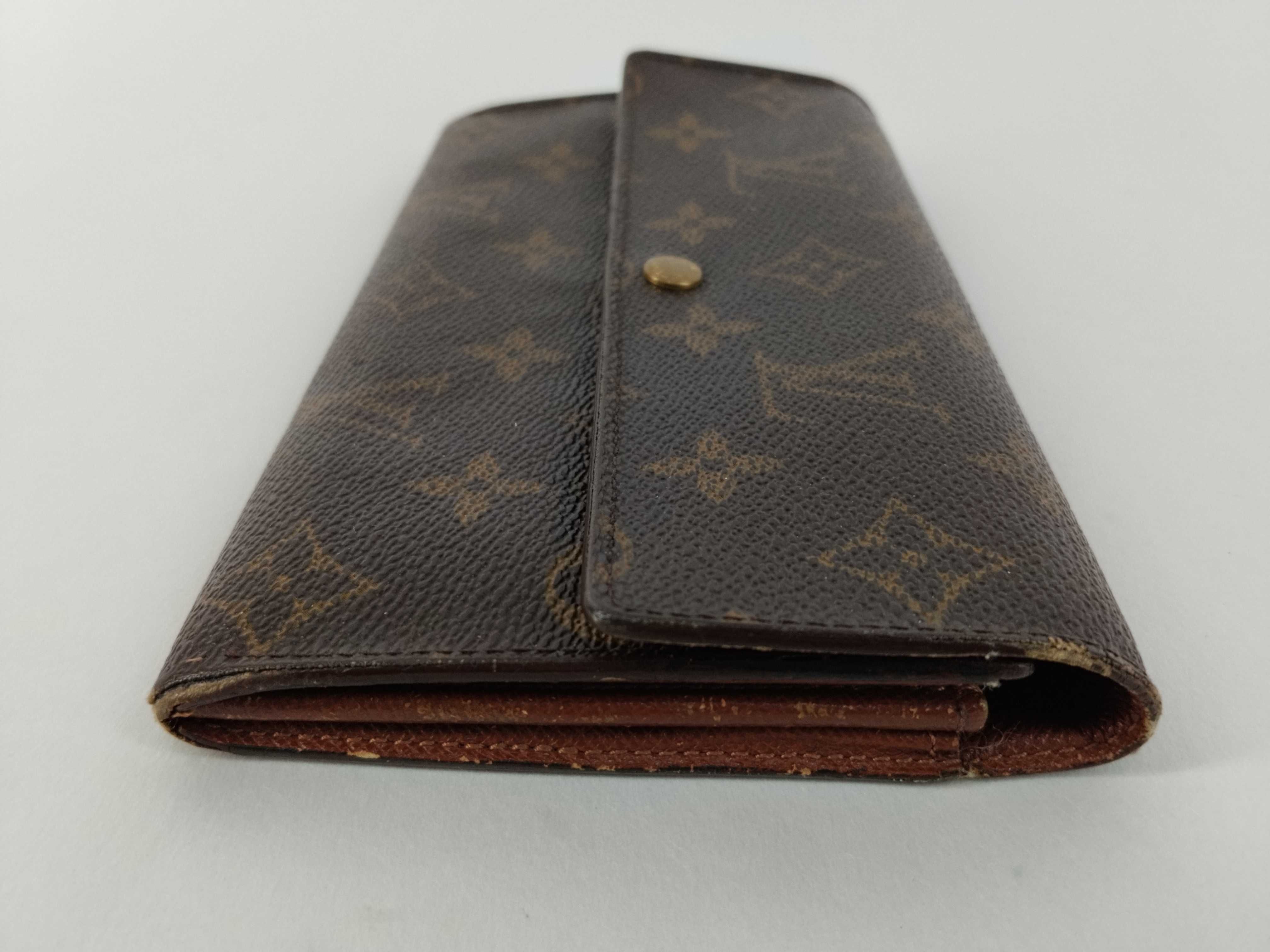 Monogram LV Wallet Pochette Porte Monnaie Credit Brown Wallet — view 6