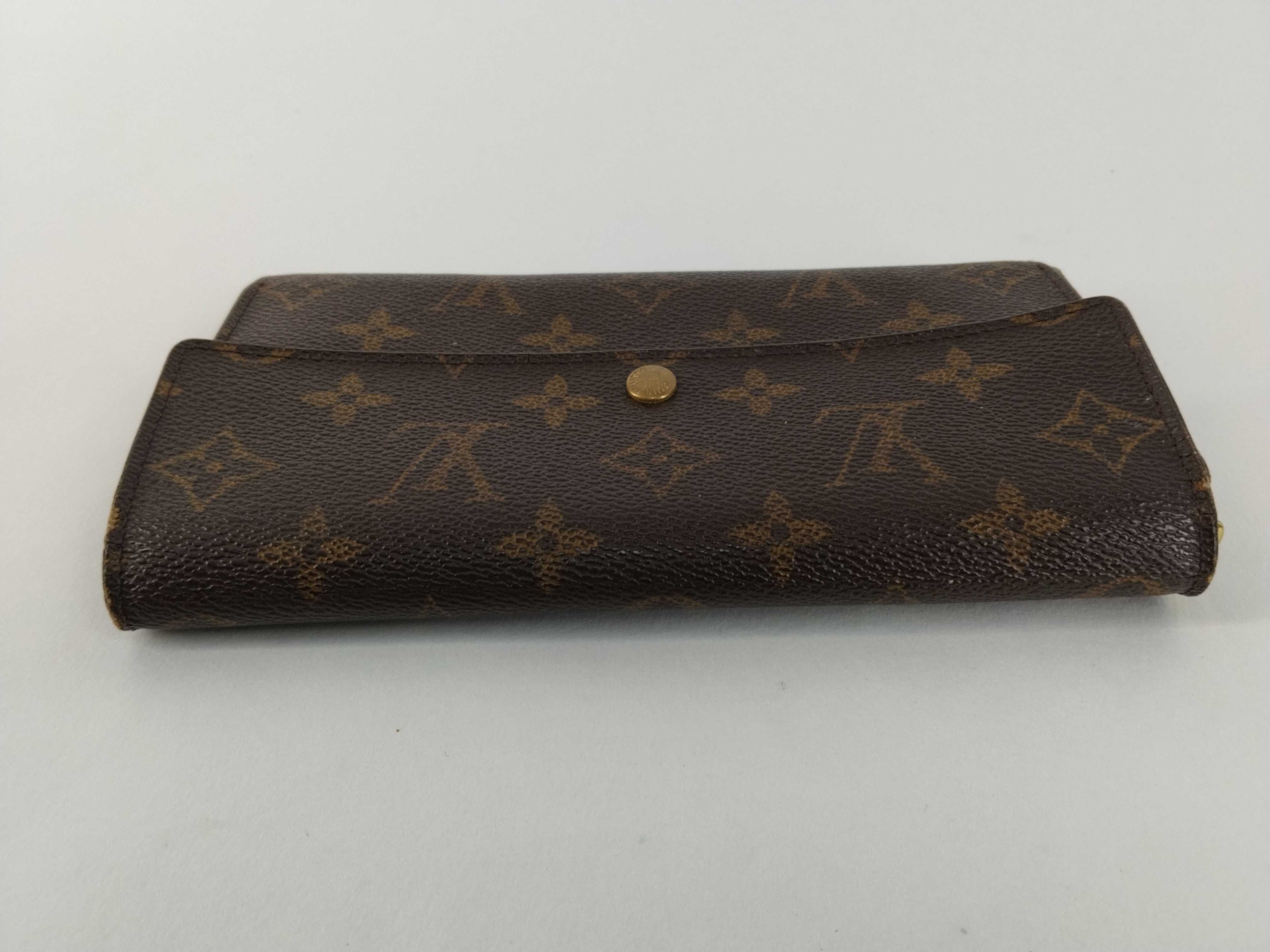 Monogram LV Wallet Pochette Porte Monnaie Credit Brown Wallet — view 7