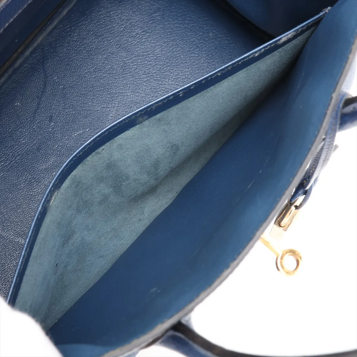 [Individually packaged] Hermes Birkin 35 Letournée Ardennes Blue Roy Gold Hardware A: 1997 — view 9