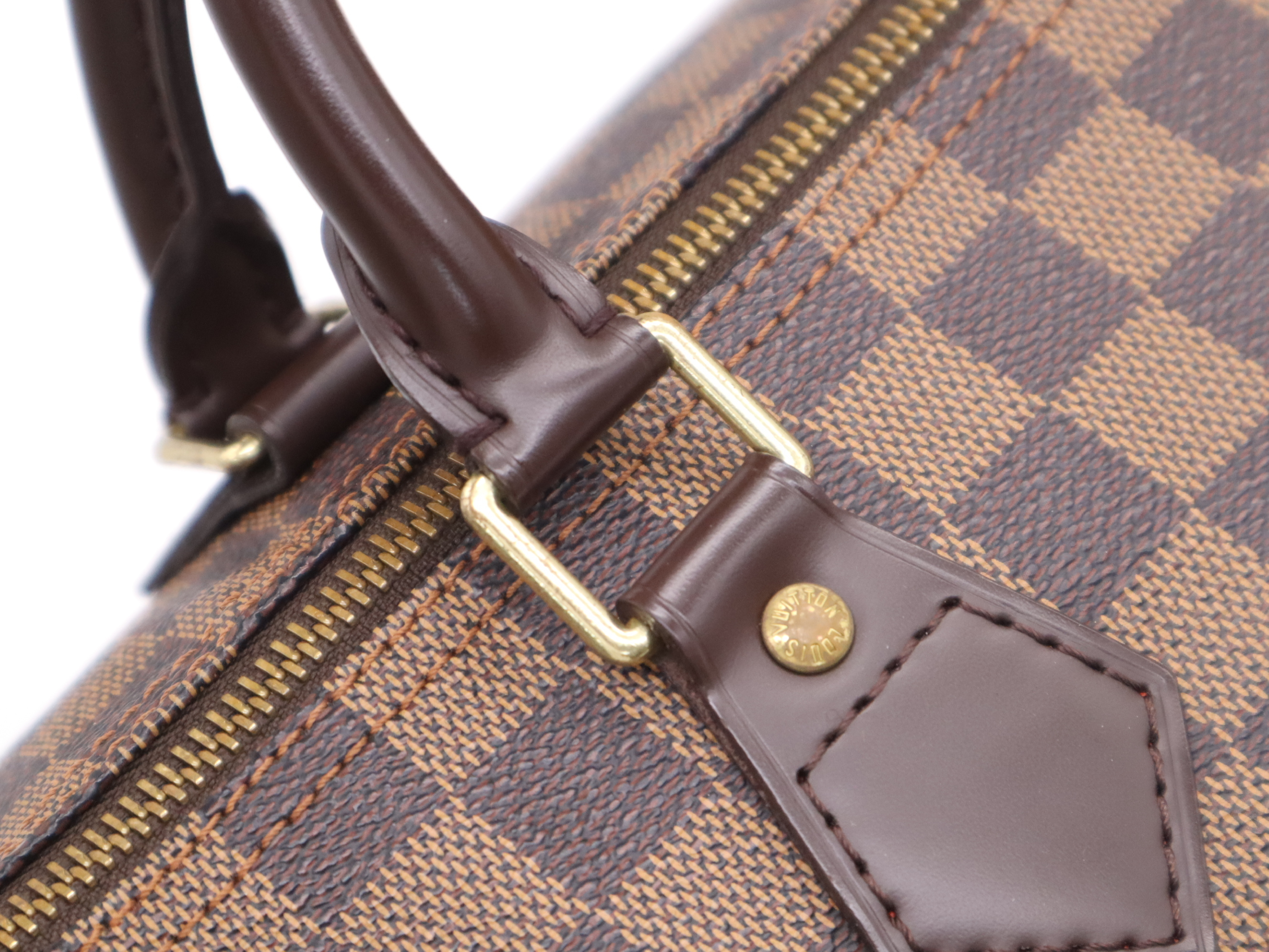N41531 Damier Speedy 30 (Old Model) Handbag with Padlock, 2 Keys, and Dust Bag — view 7