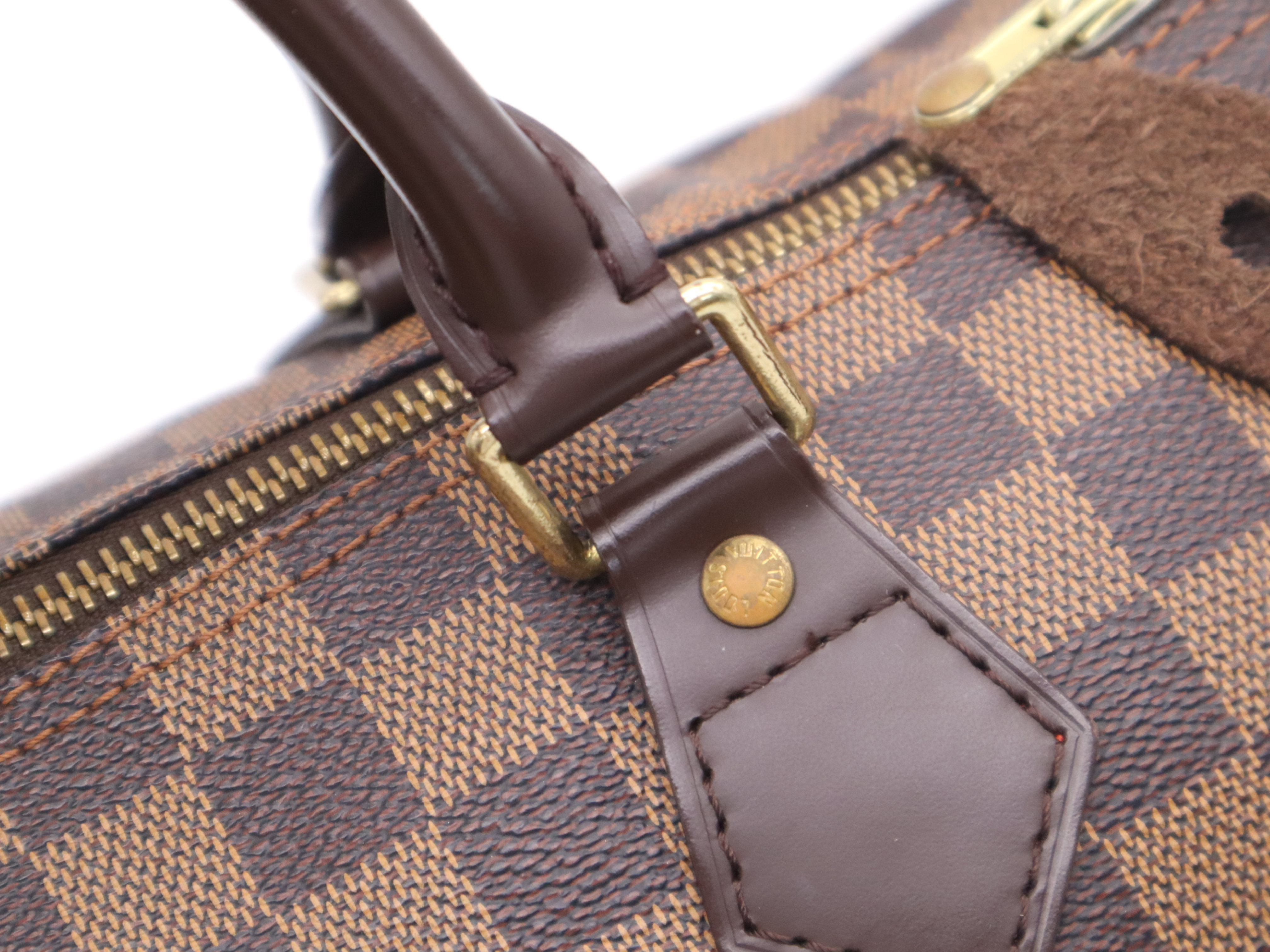 N41531 Damier Speedy 30 (Old Model) Handbag with Padlock, 2 Keys, and Dust Bag — view 8