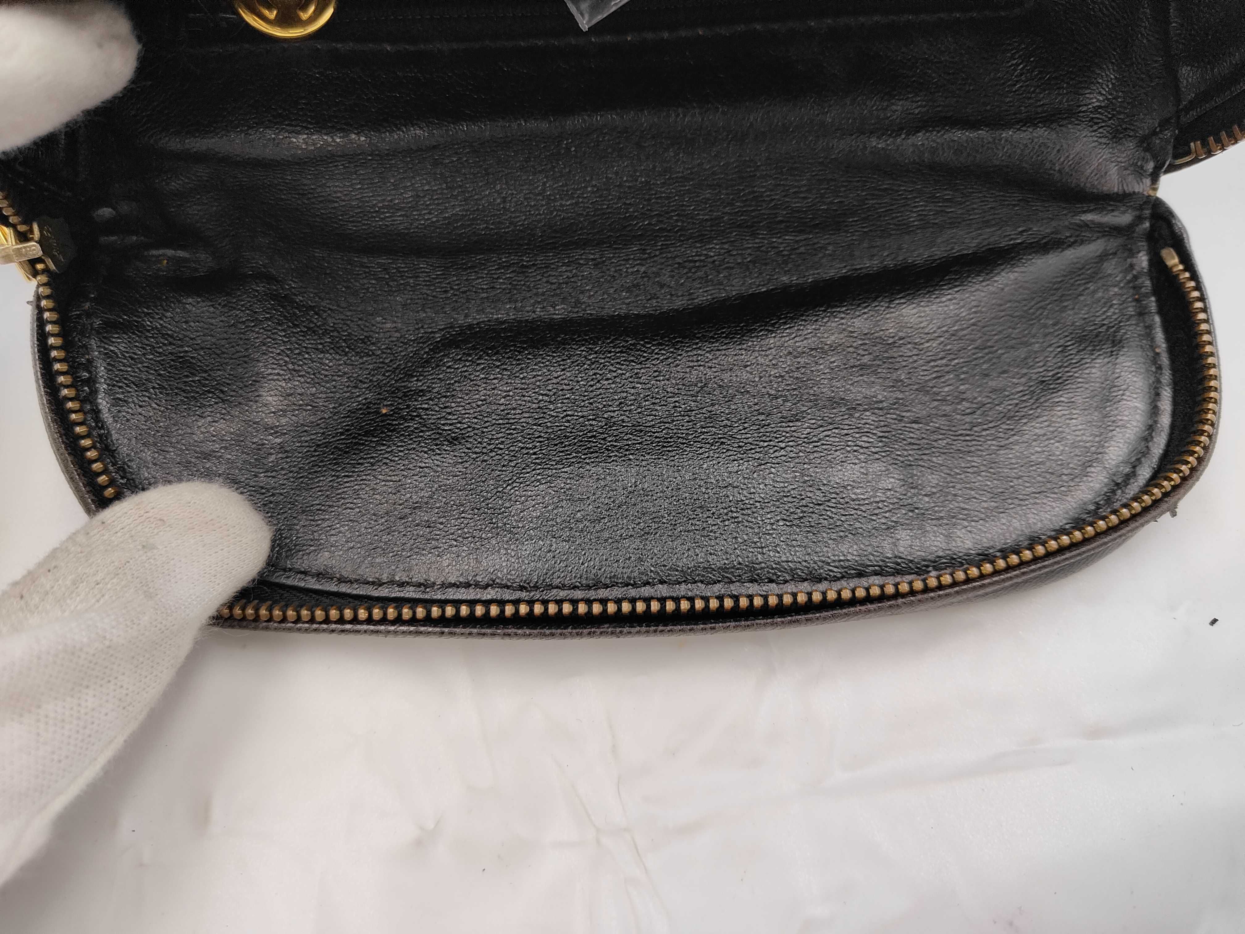 Matelassé Waist Bag, Lambskin, Gold Hardware, Black, 3825540 — view 9