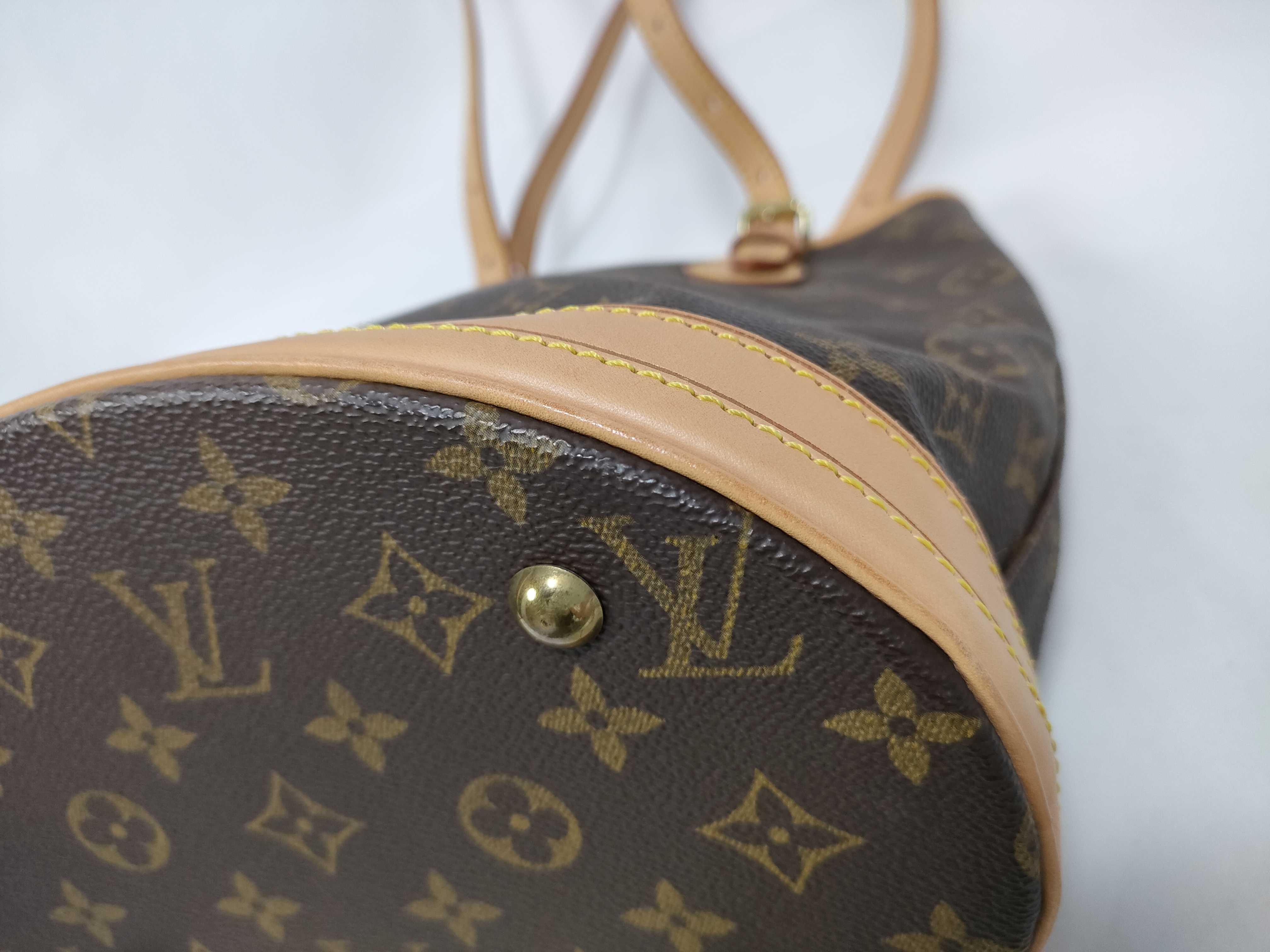 Monogram Louis Vuitton M42238 Bucket PM FL0032 Tote Shoulder Bag Monogram Tote Bag — view 4