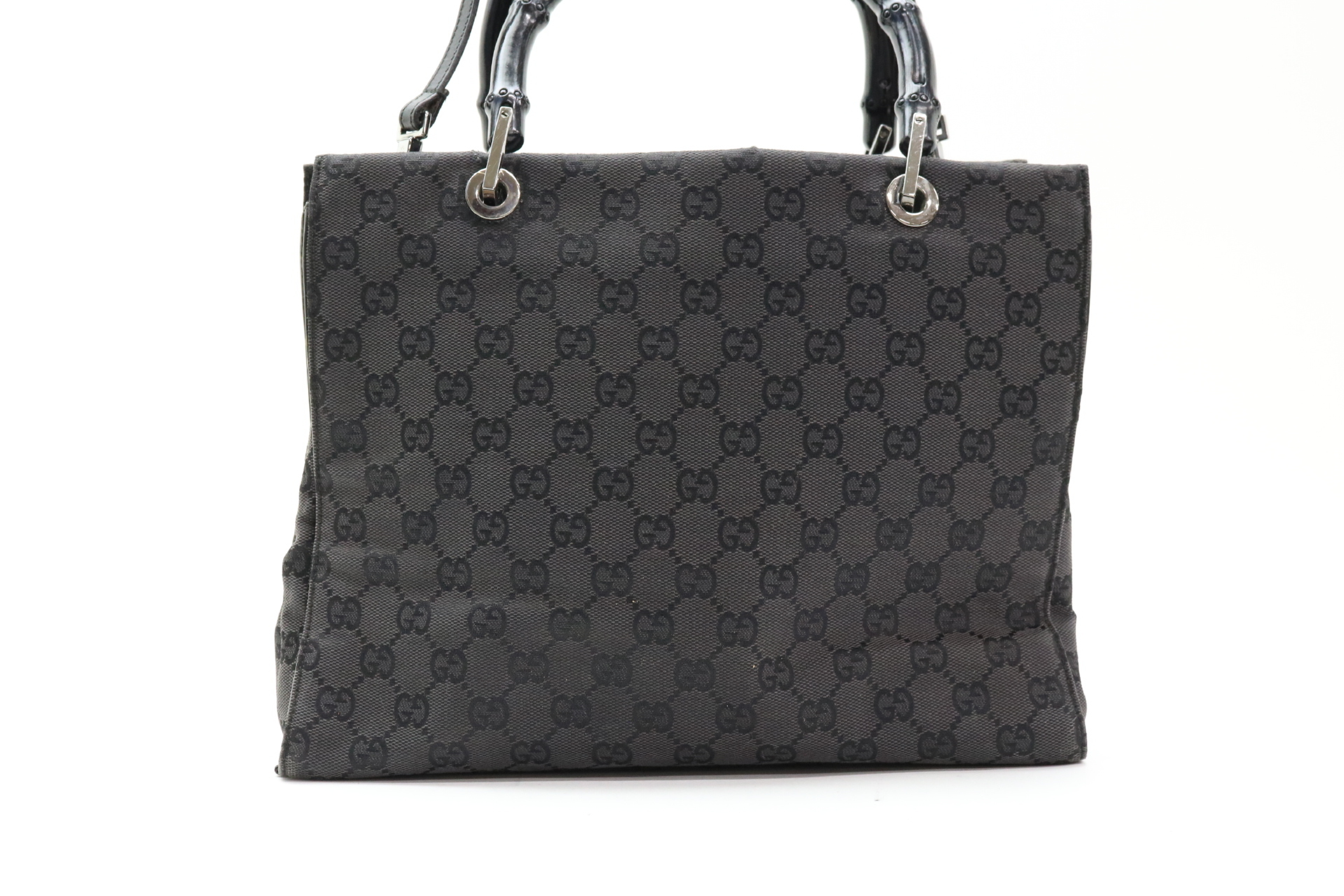 GG Canvas Bamboo 2-Way Handbag — view 2