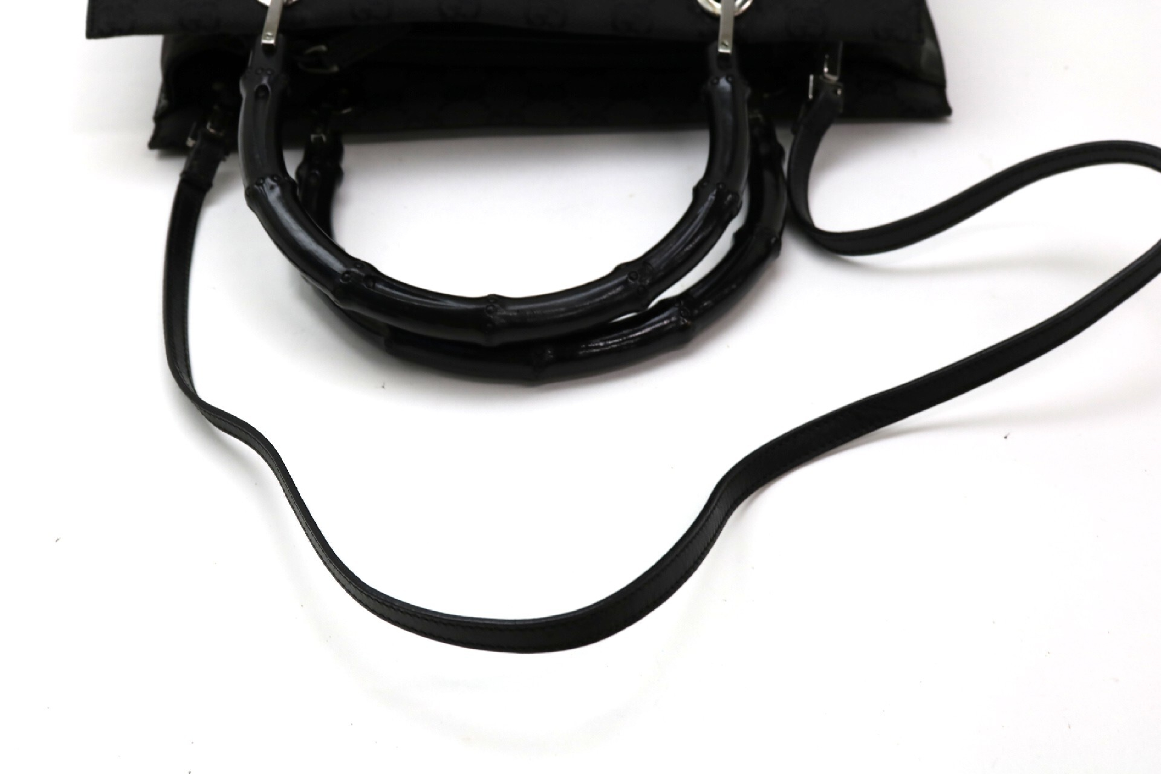 GG Canvas Bamboo 2-Way Handbag — view 7