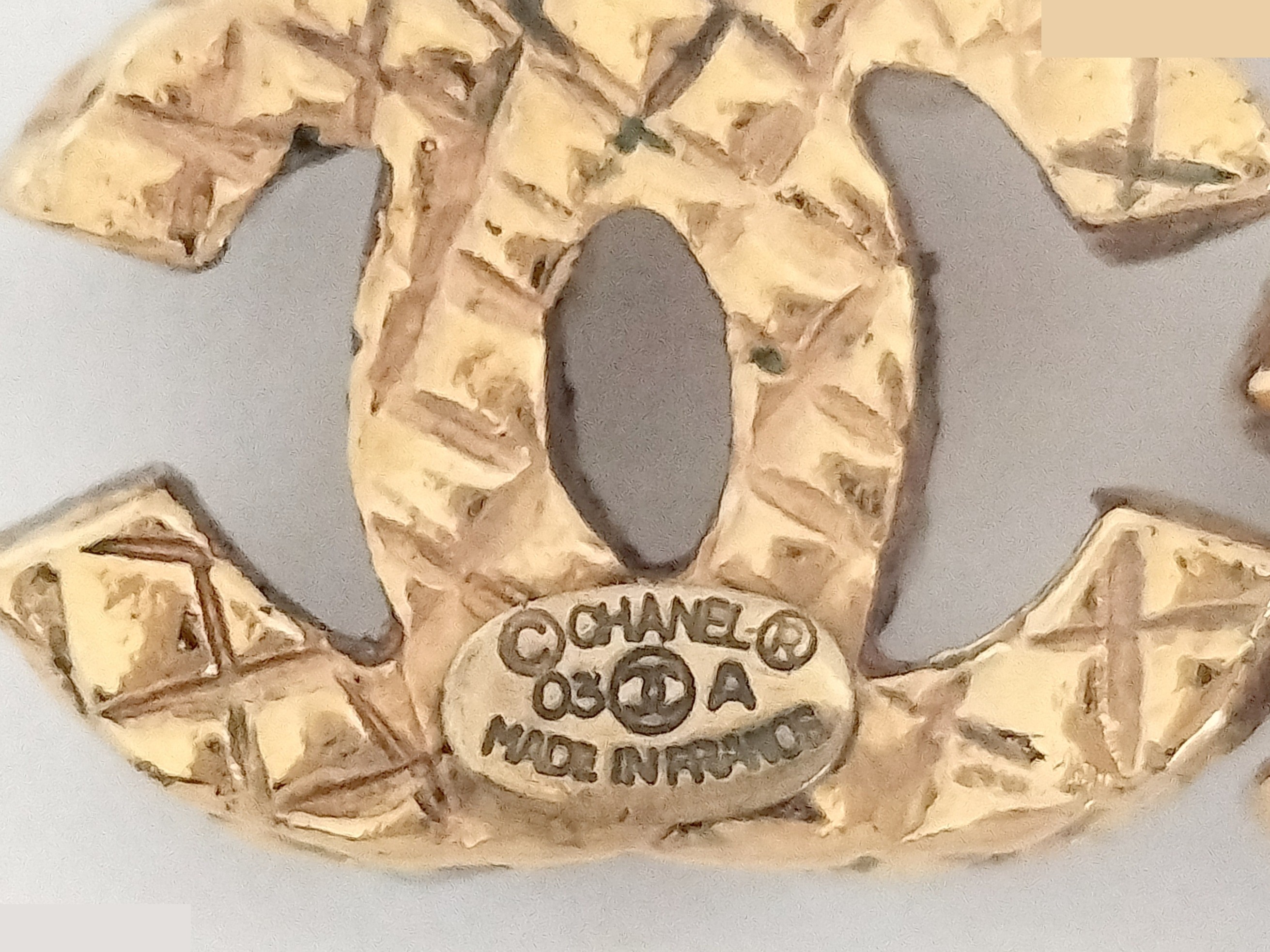 Coco F Pearl Gold Earrings — view 3