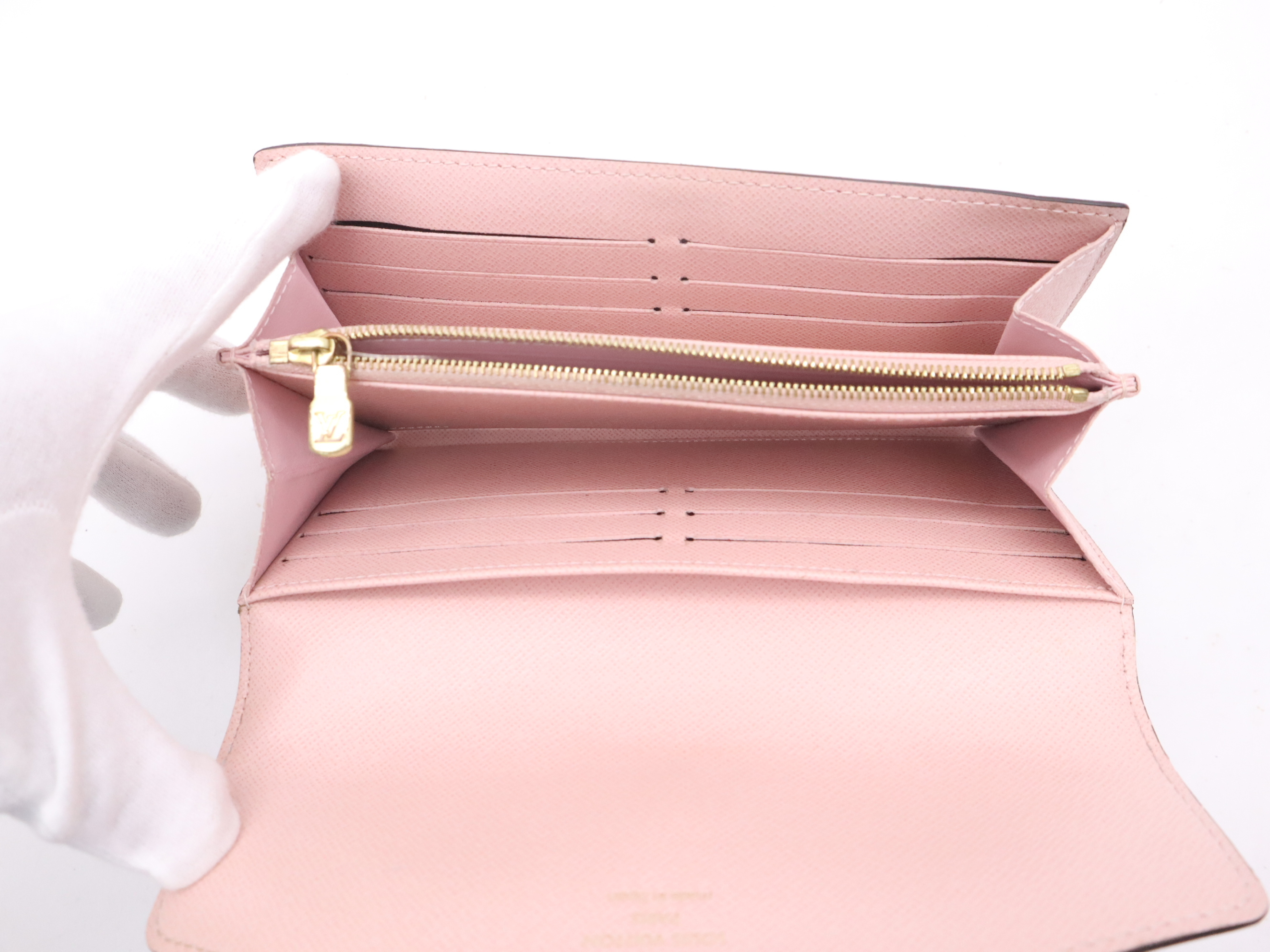 N60114 Damier Portefeuille Sarah Rose Ballerine RFID verified wallet — view 9