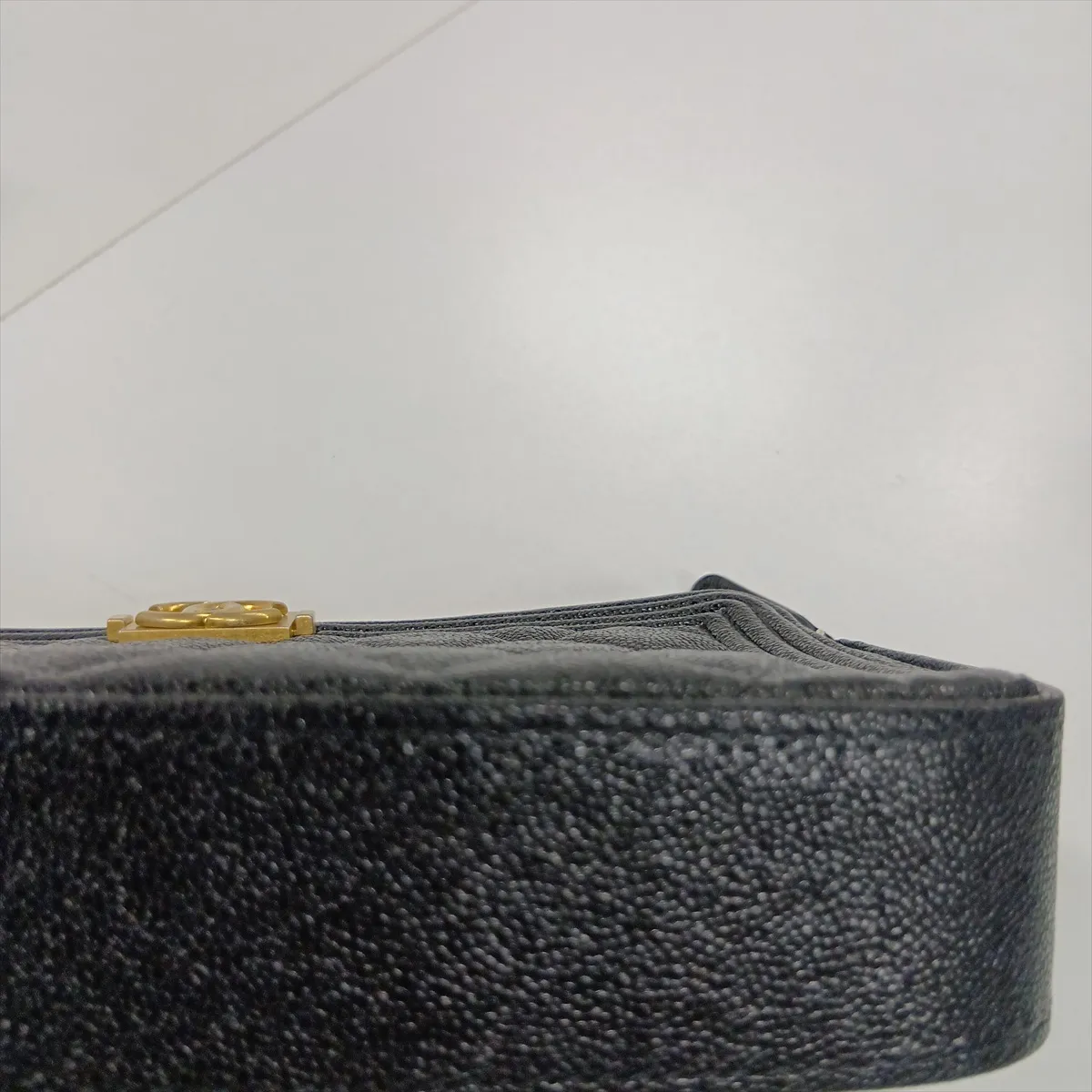 Boy Chanel Caviar Skin Chain Wallet, Black with Gold Hardware, 27867614, Serial Number 27 — view 13