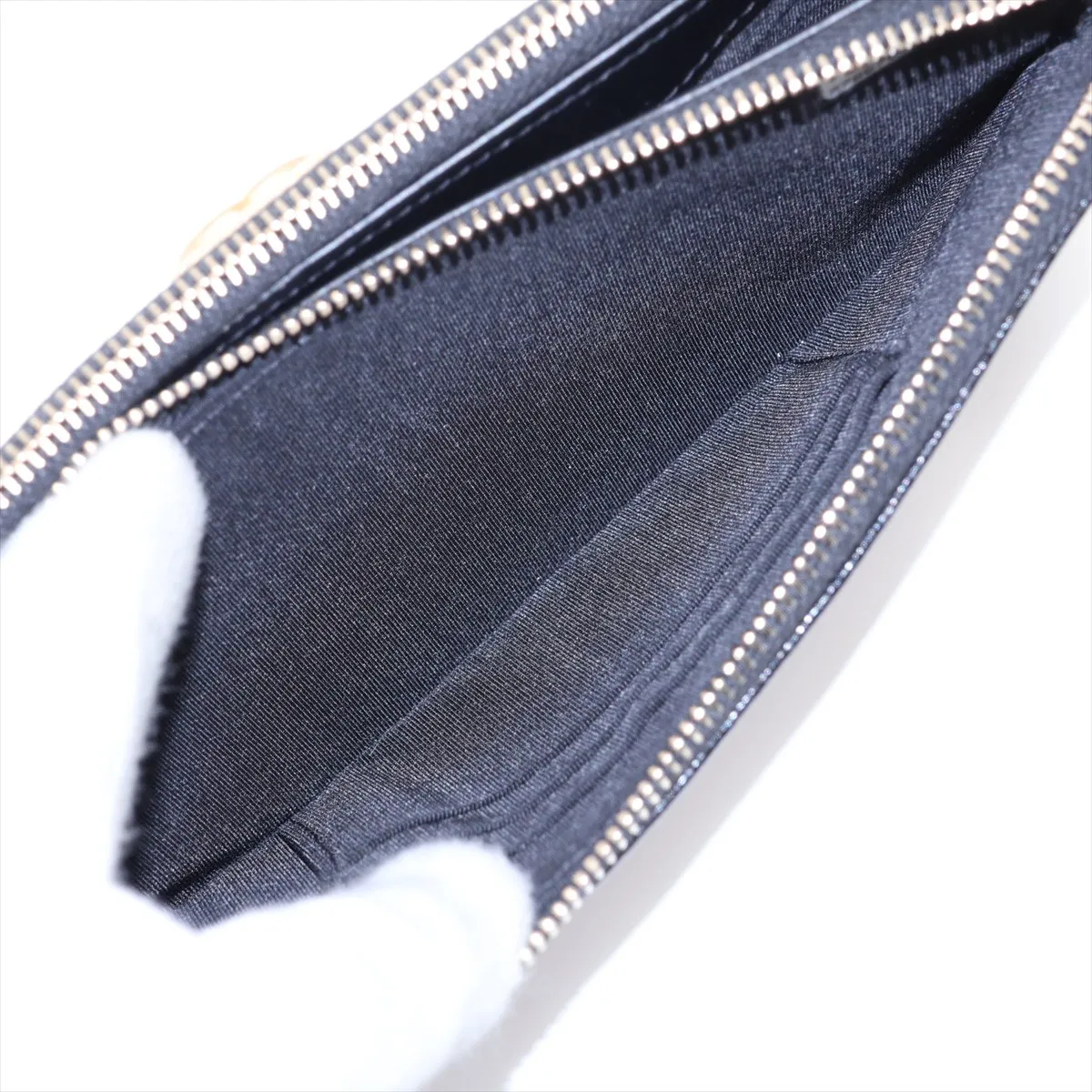 Boy Chanel Caviar Skin Chain Wallet, Black with Gold Hardware, 27867614, Serial Number 27 — view 7