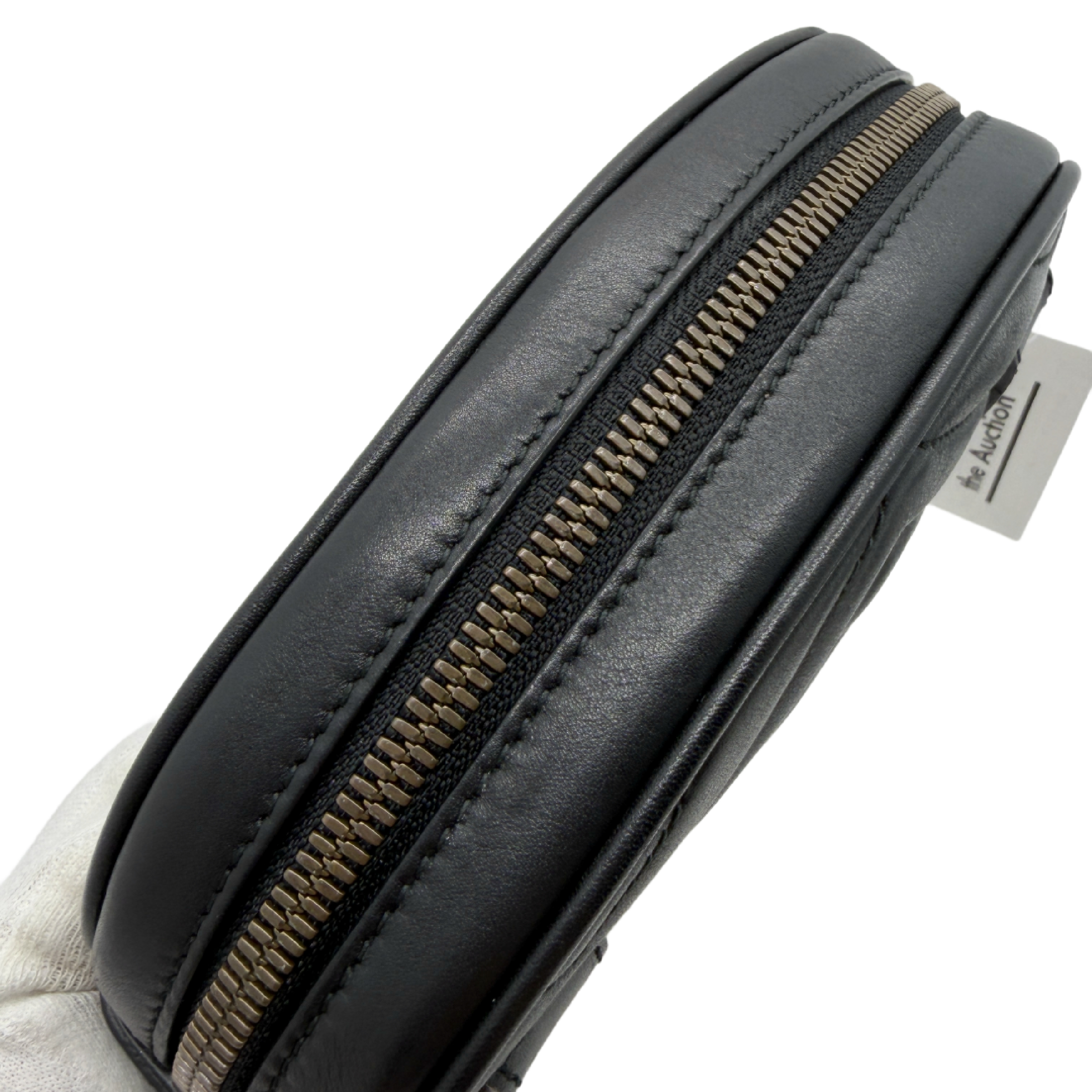 GG Marmont Matelassé Belt Bag Waist Bag Black Leather Shoulder Bag — view 3