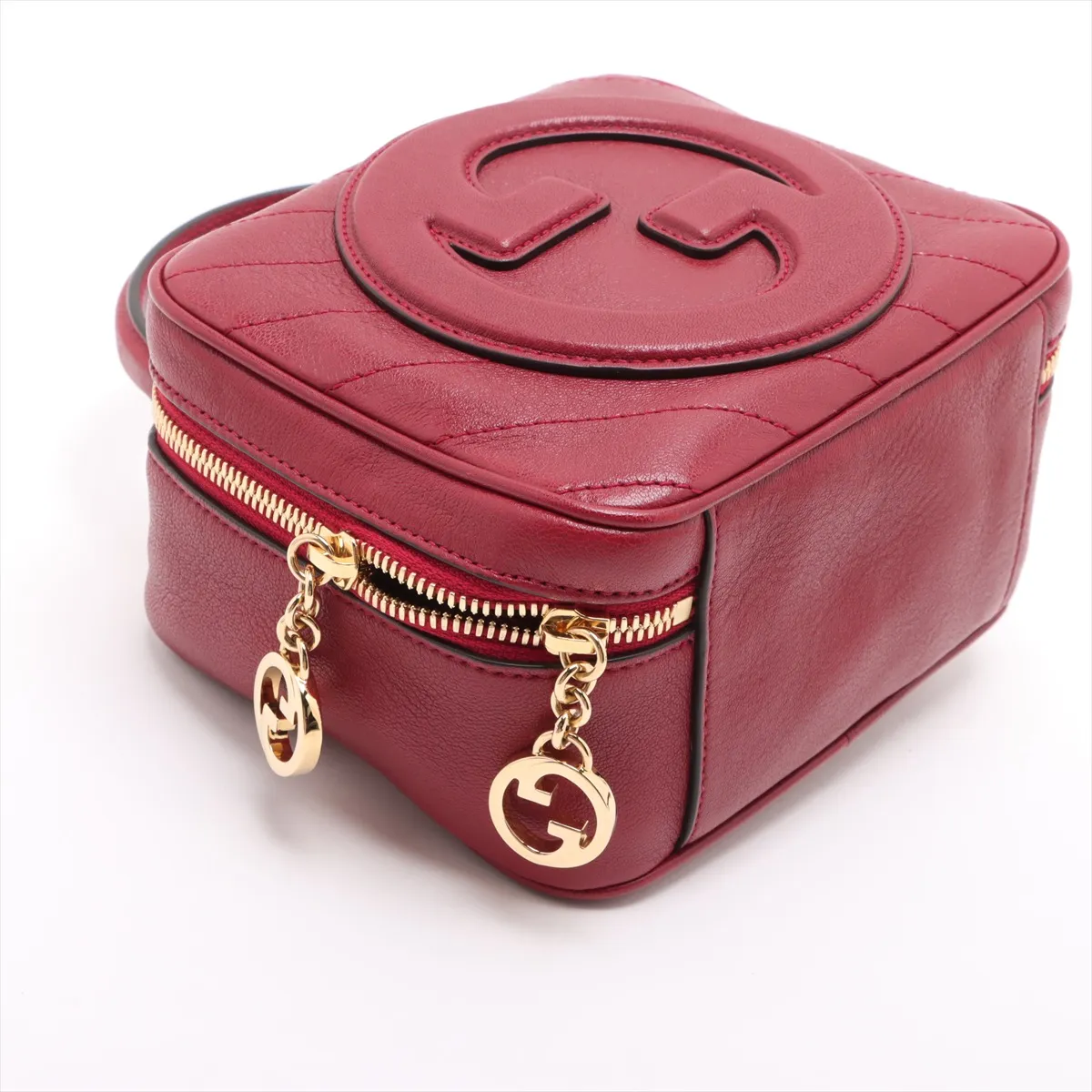 Blondie Leather 2WAY Handbag Red 744434 — view 4