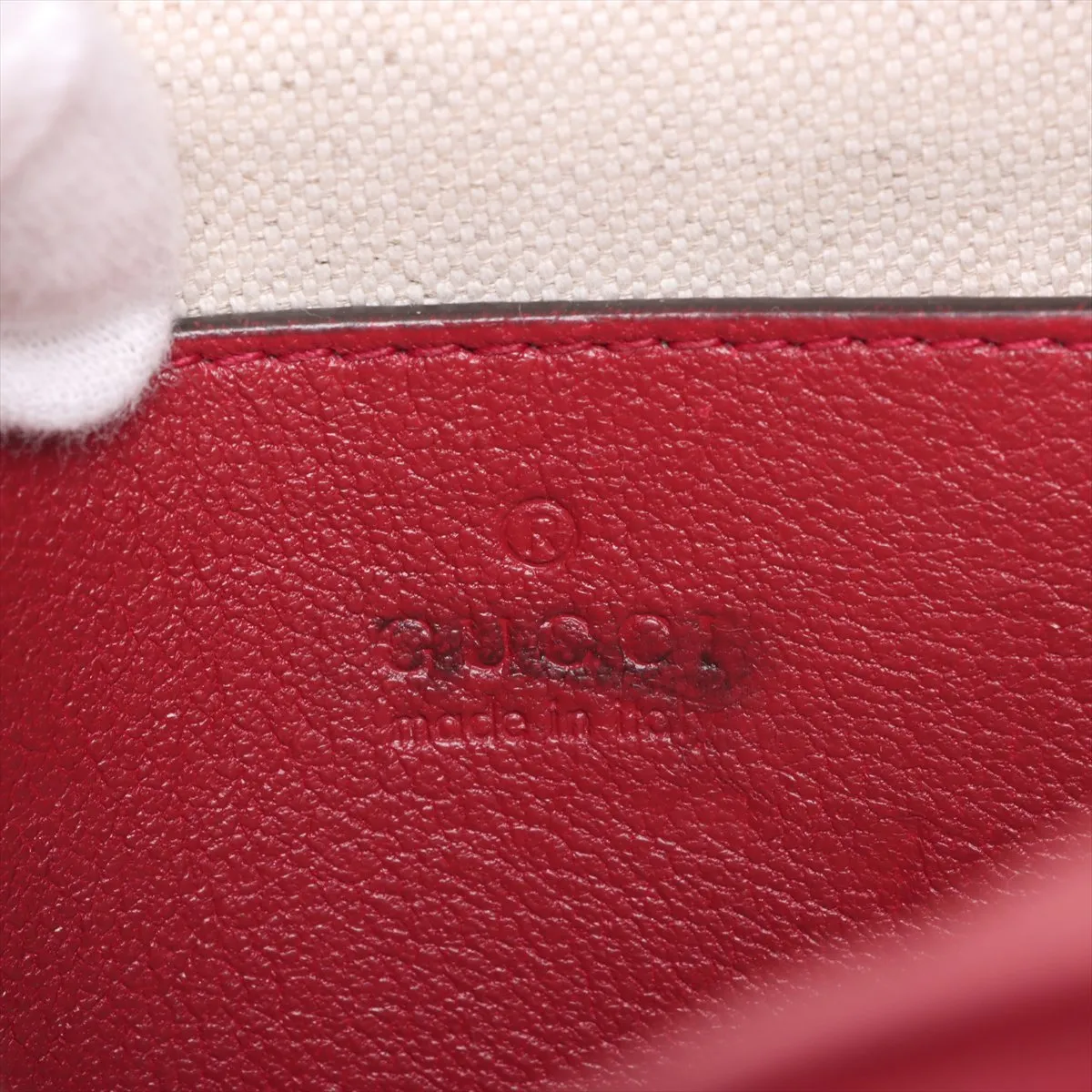 Blondie Leather 2WAY Handbag Red 744434 — view 9