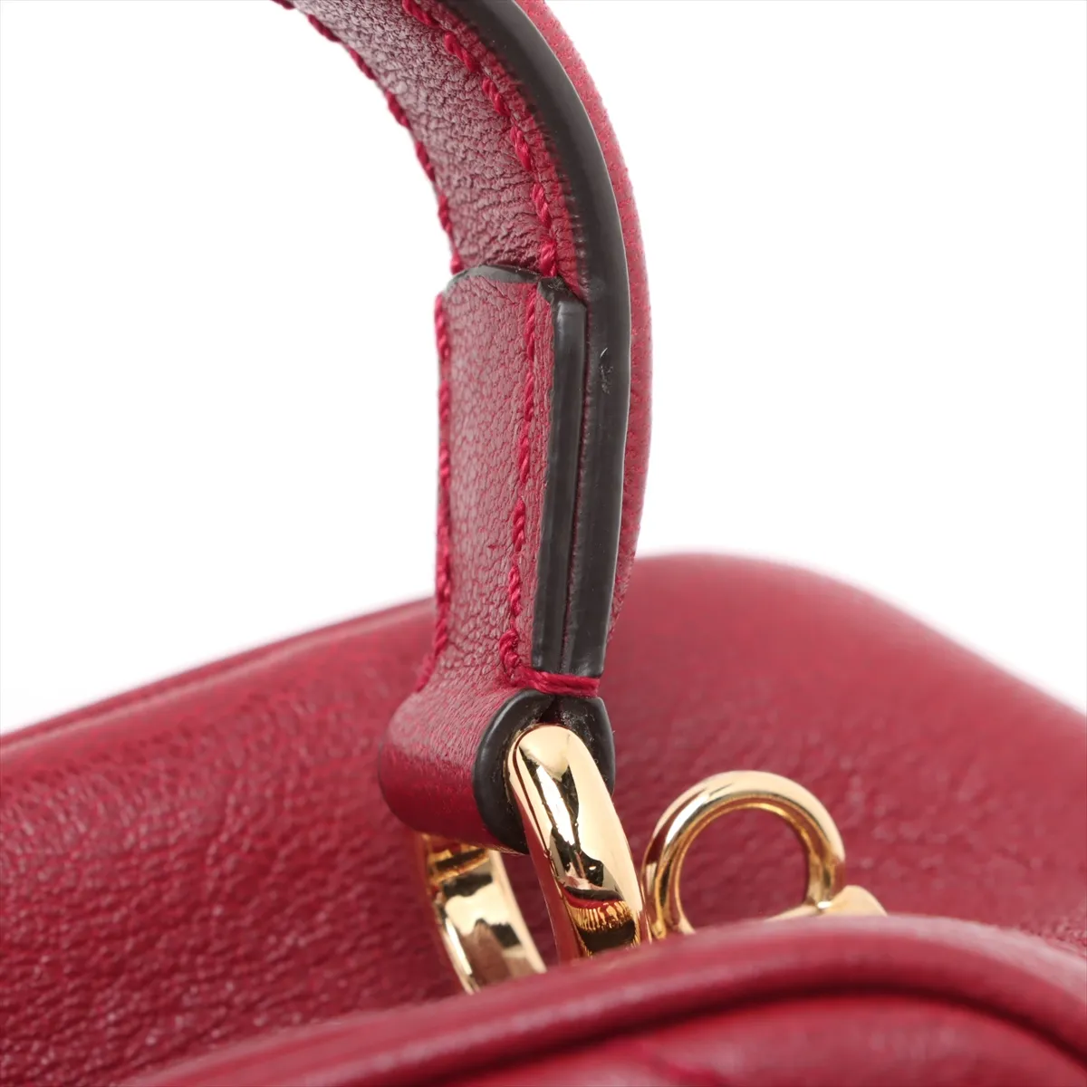 Blondie Leather 2WAY Handbag Red 744434 — view 10