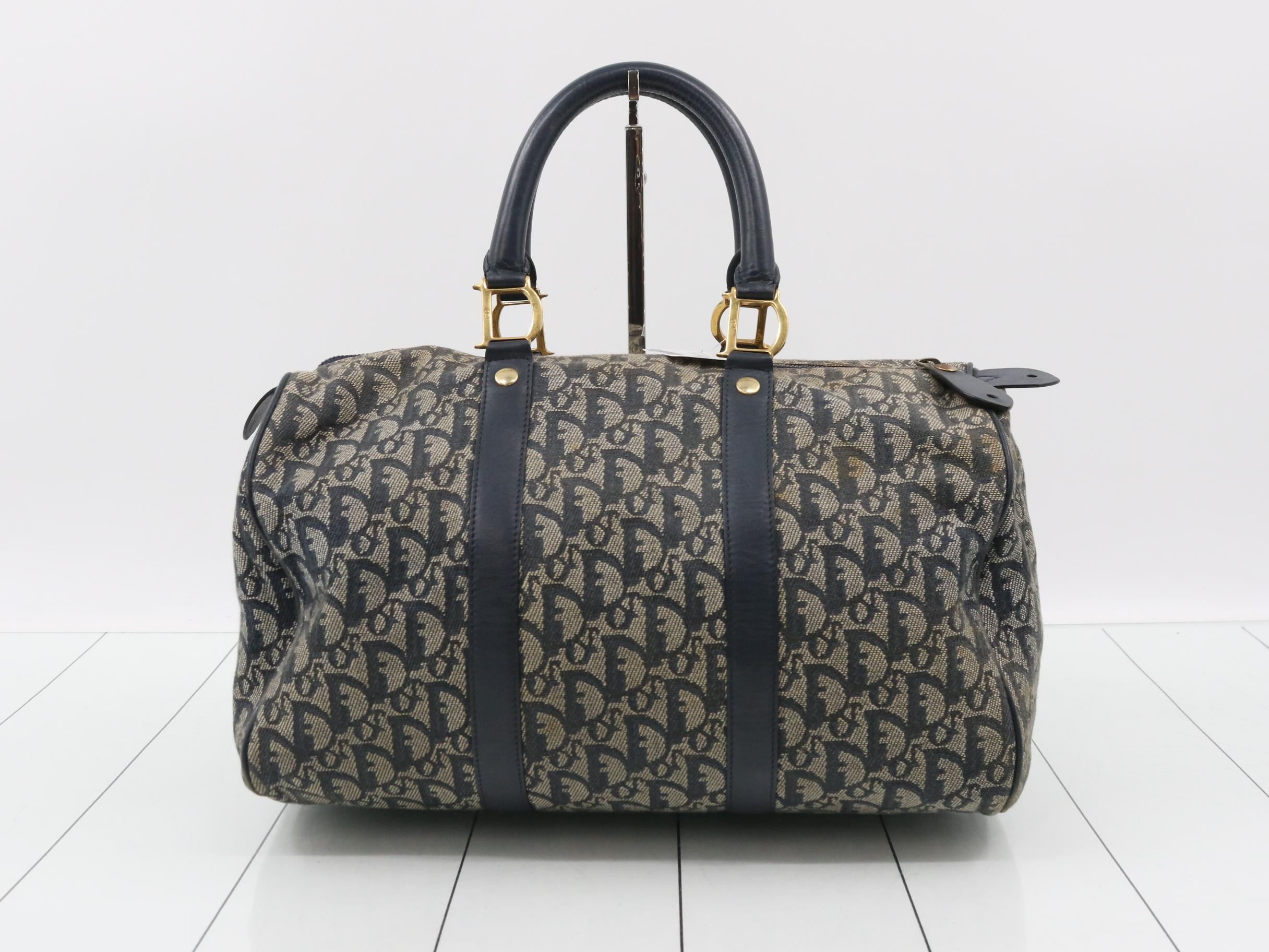 Trotter Boston Bag, Navy, 0061 — view 2
