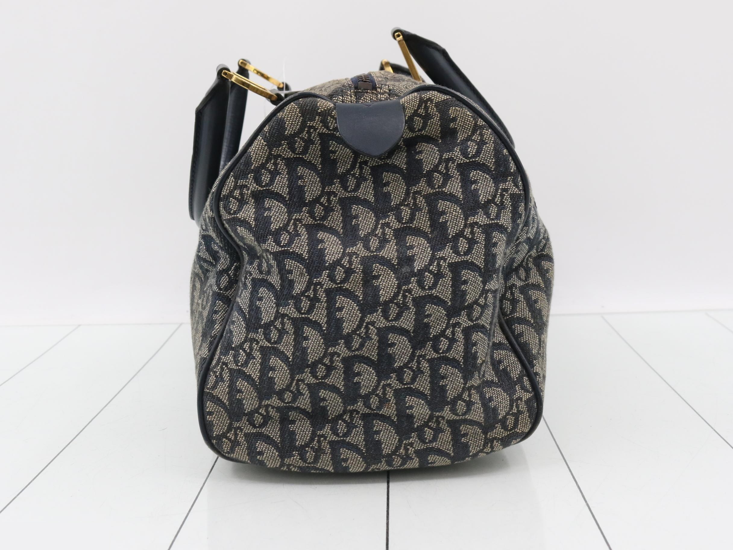 Trotter Boston Bag, Navy, 0061 — view 3