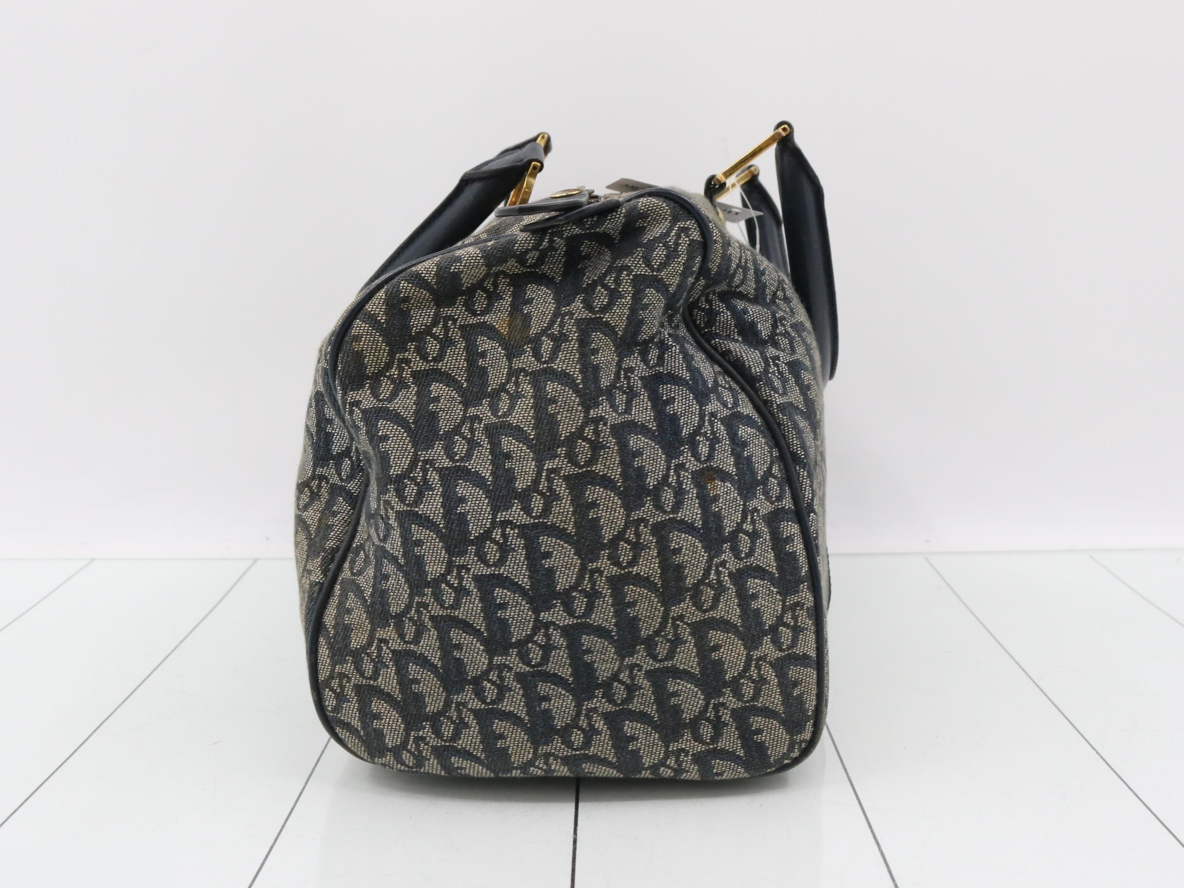 Trotter Boston Bag, Navy, 0061 — view 4