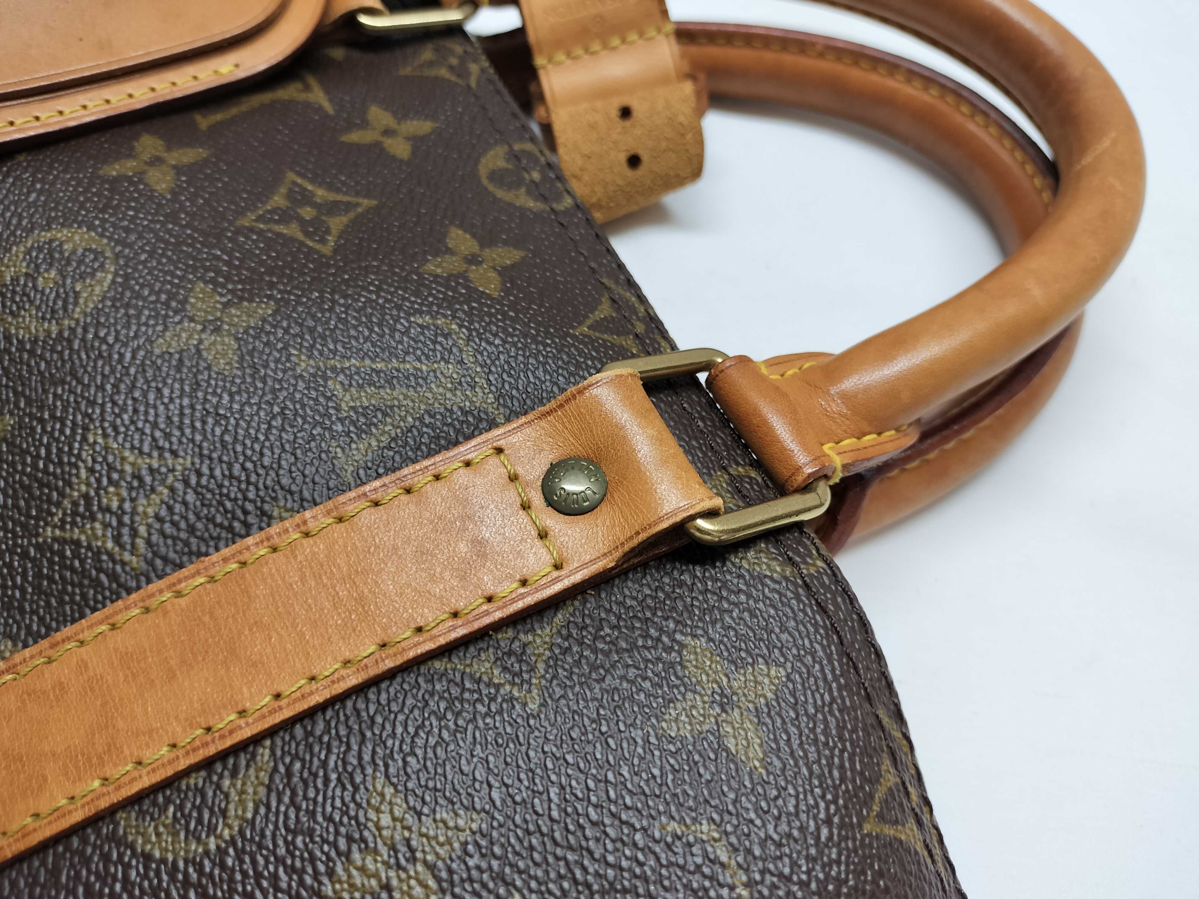 Monogram Louis Vuitton Keepall Bandoulière Boston Bag — view 9