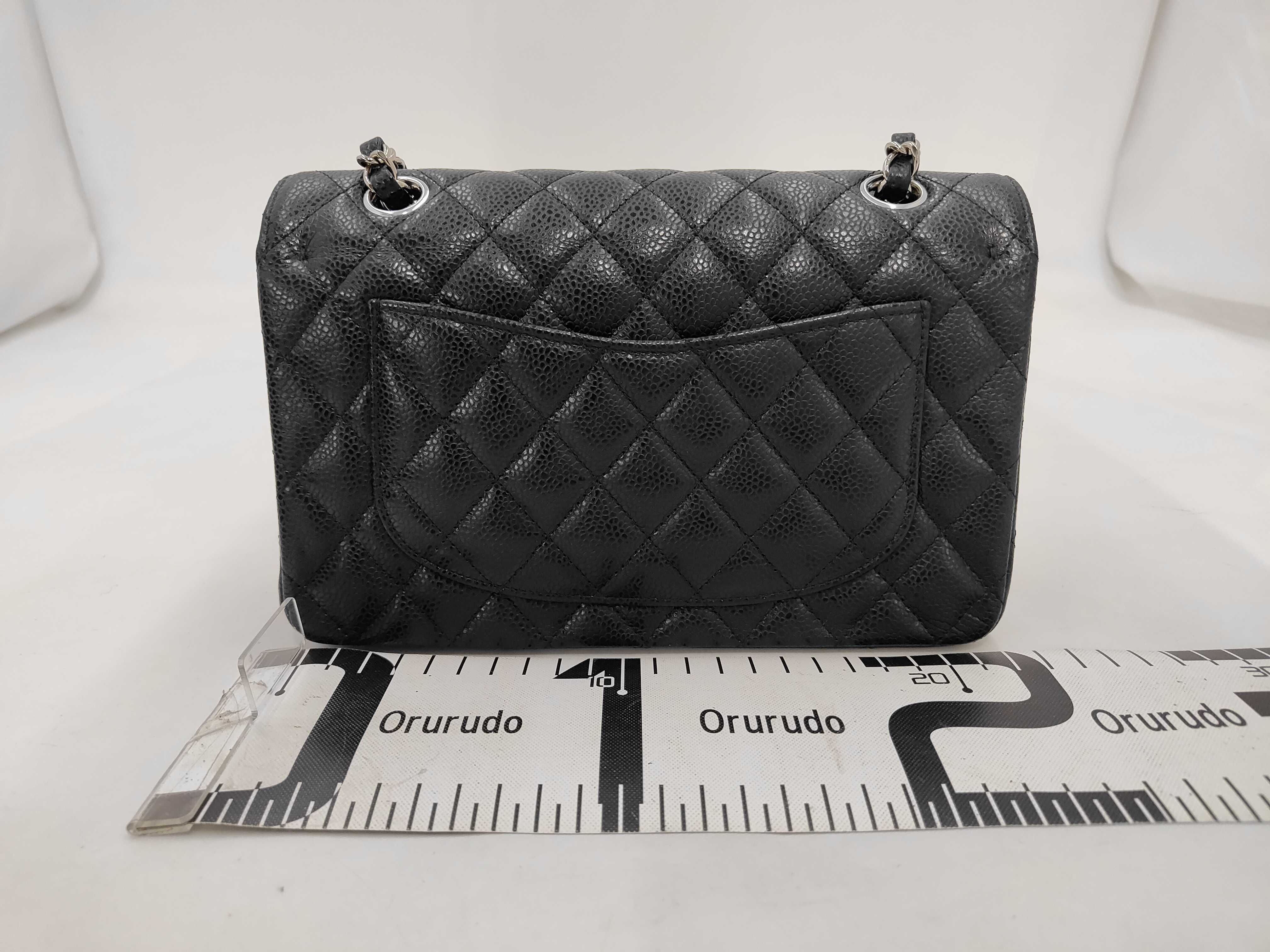 Matelassé 23 Caviar Double Flap Double Chain Shoulder Bag — view 2