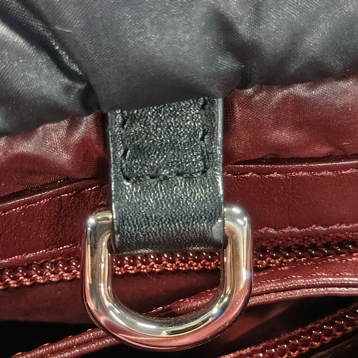 Coco Cocoon Nylon x Leather Tote Bag, Black with Silver Hardware, Item Number 18183903 (Serial Number 18) — view 12