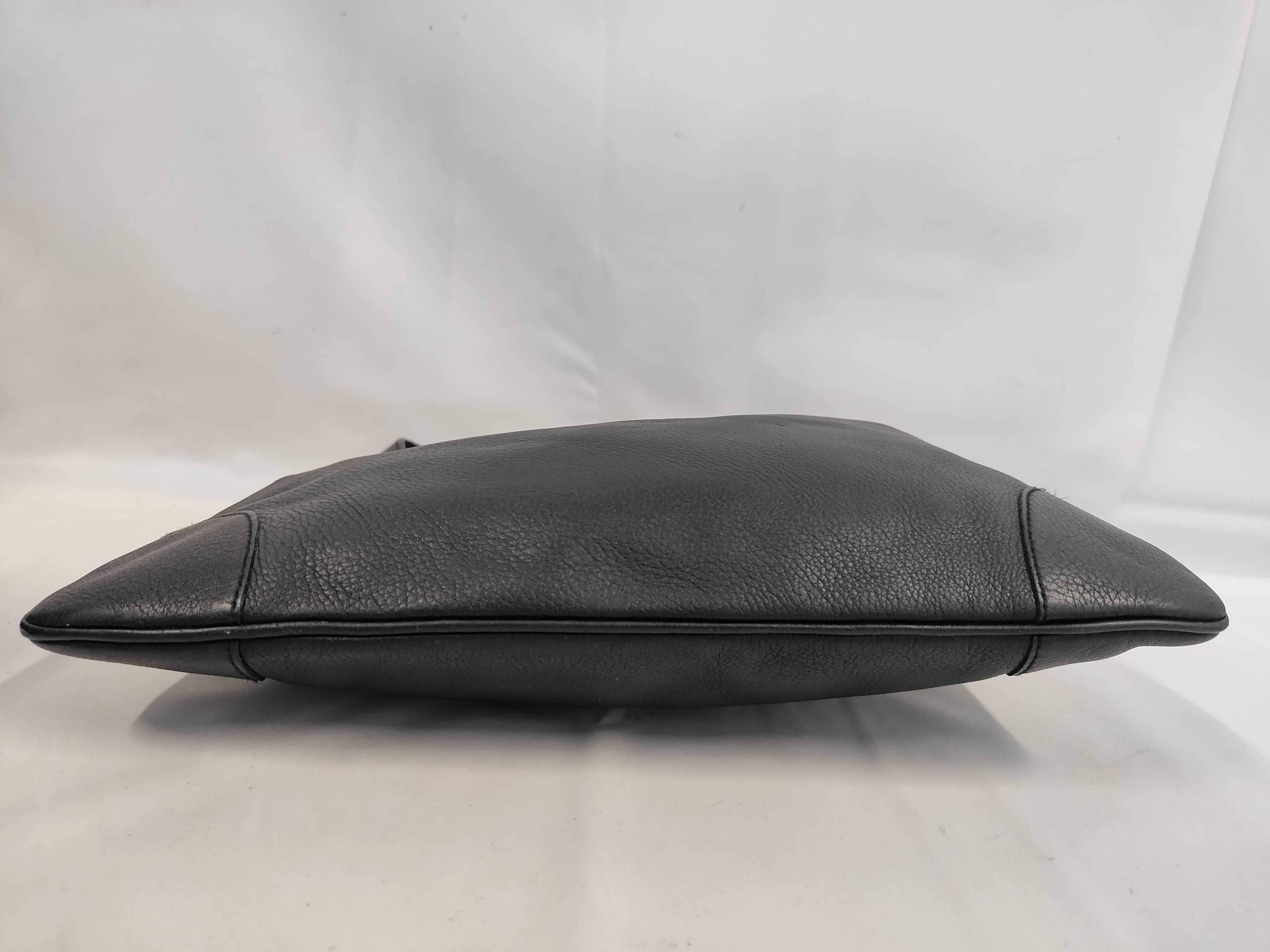 Black Leather Jackie Shoulder Bag — view 4