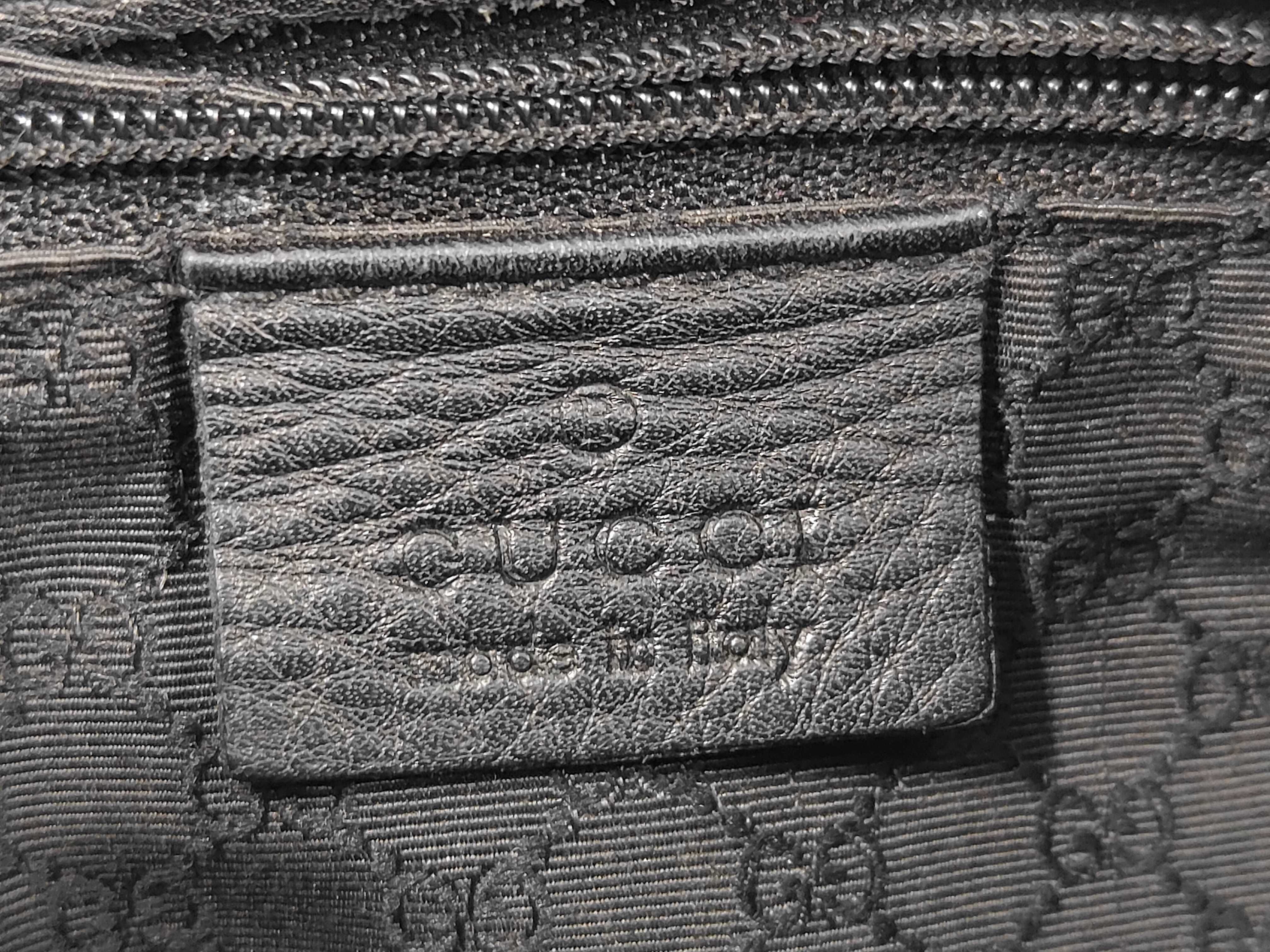 Black Leather Jackie Shoulder Bag — view 9