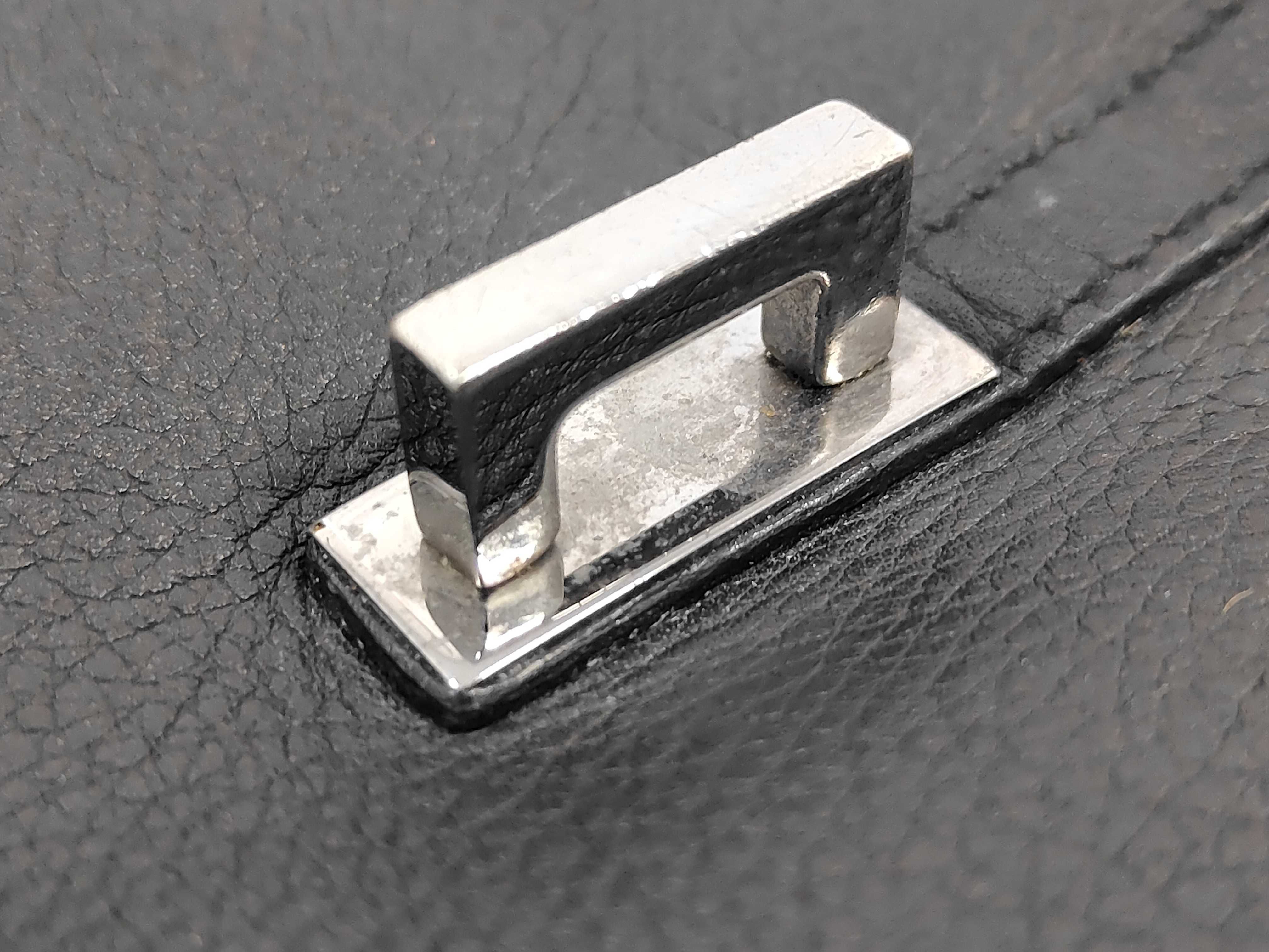 Black Leather Jackie Shoulder Bag — view 10