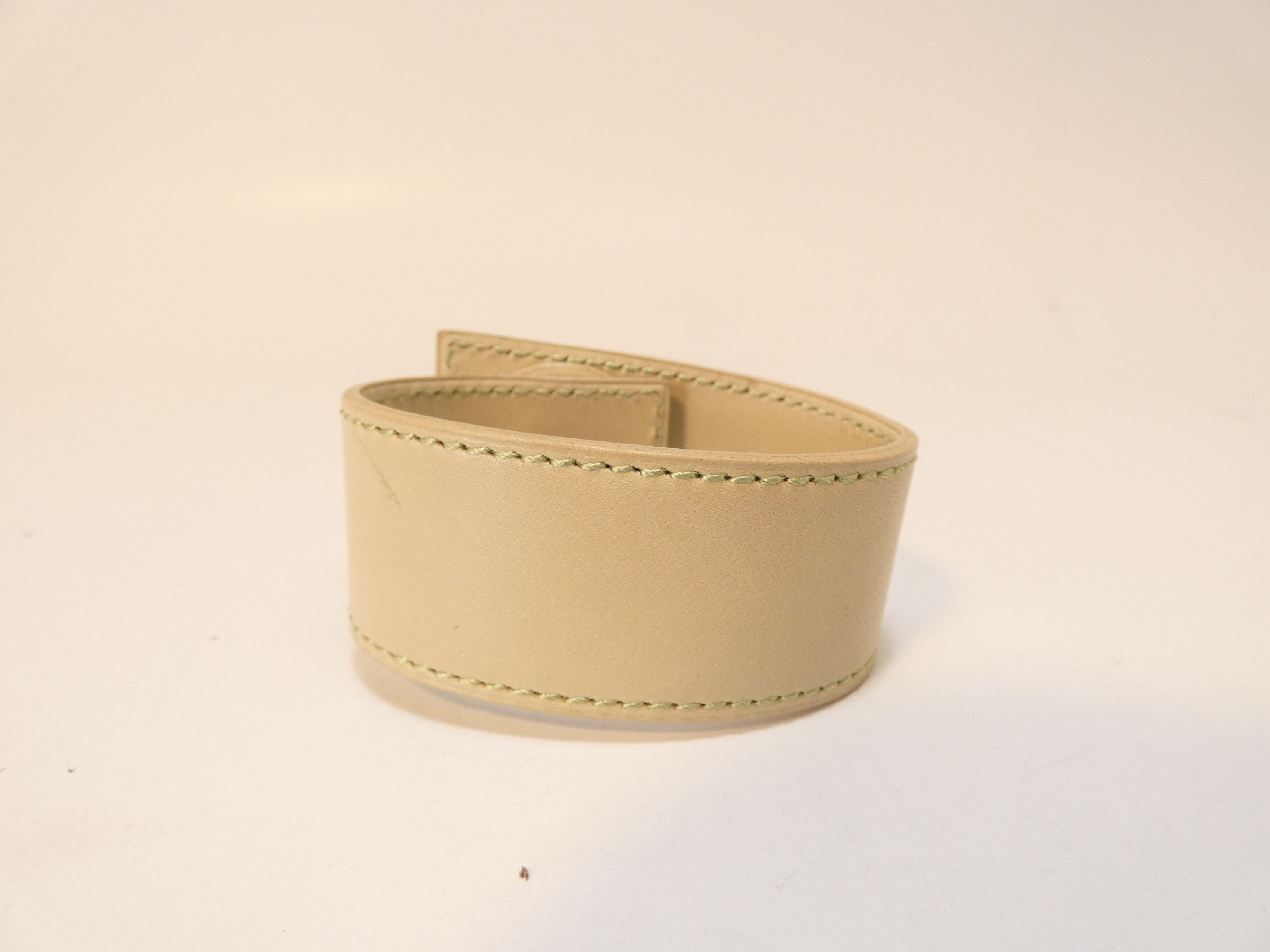 Sellier Leather Bangle Bracelet — view 2