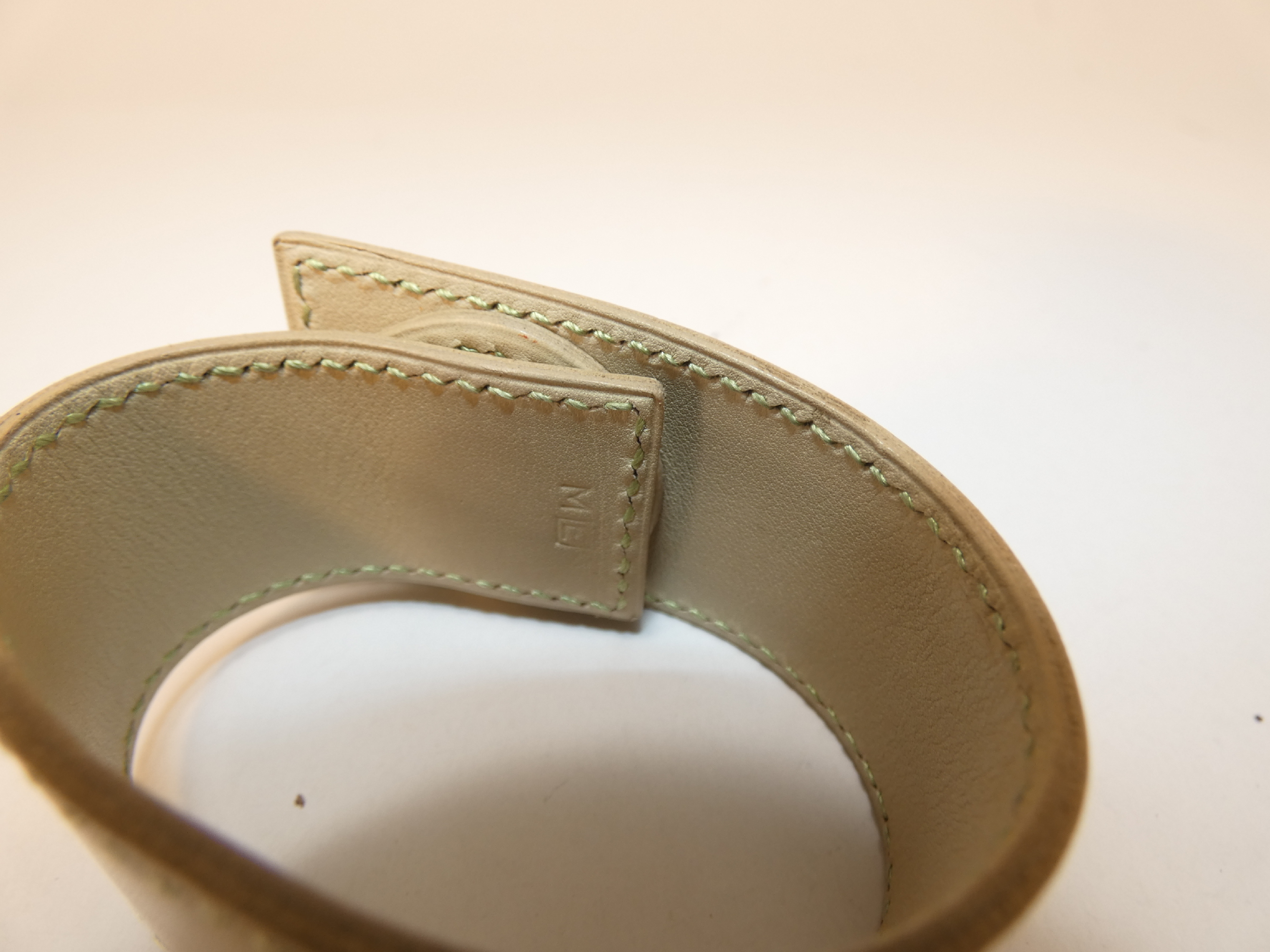 Sellier Leather Bangle Bracelet — view 6