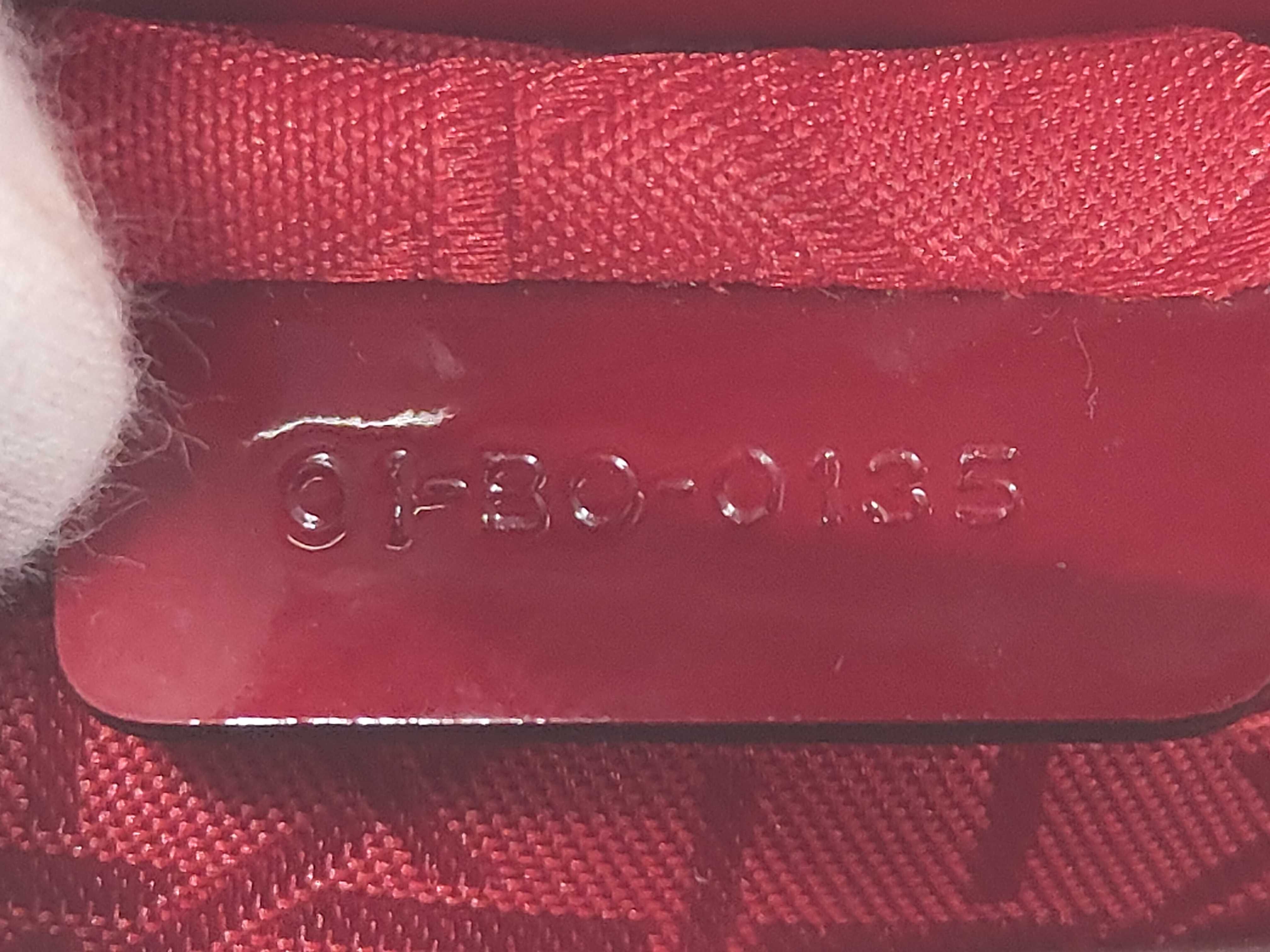 Lady Dior Handbag, 3 Compartments, Red & Silver, Patent Leather — view 11