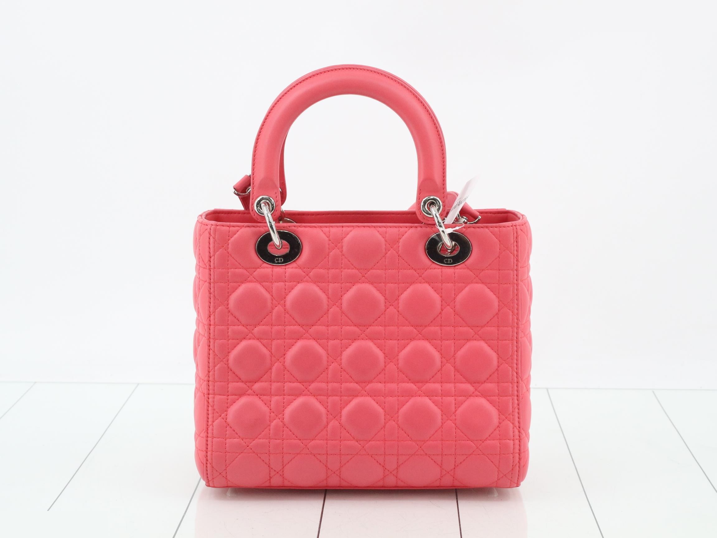 Lady Dior Cannage Lamb 2-Way Shoulder/Handbag — view 2