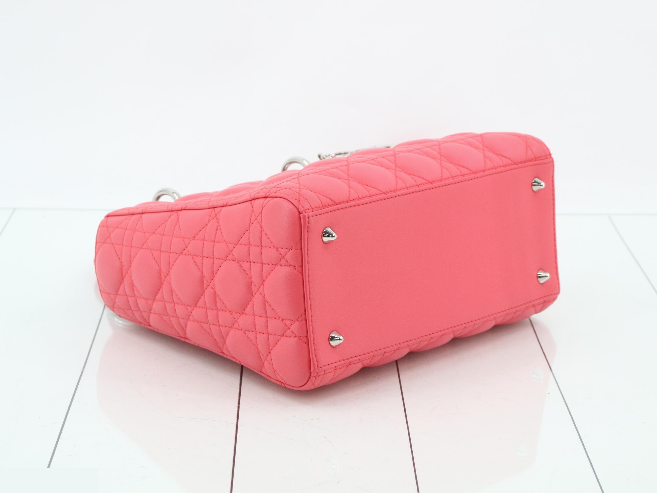 Lady Dior Cannage Lamb 2-Way Shoulder/Handbag — view 5