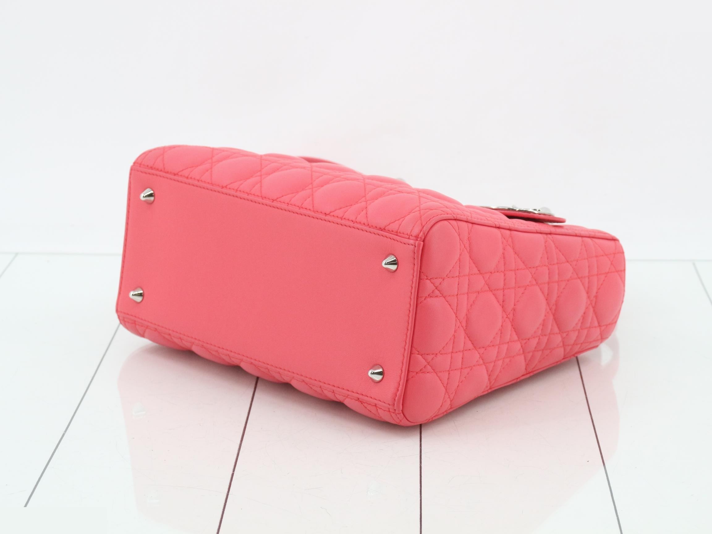 Lady Dior Cannage Lamb 2-Way Shoulder/Handbag — view 6