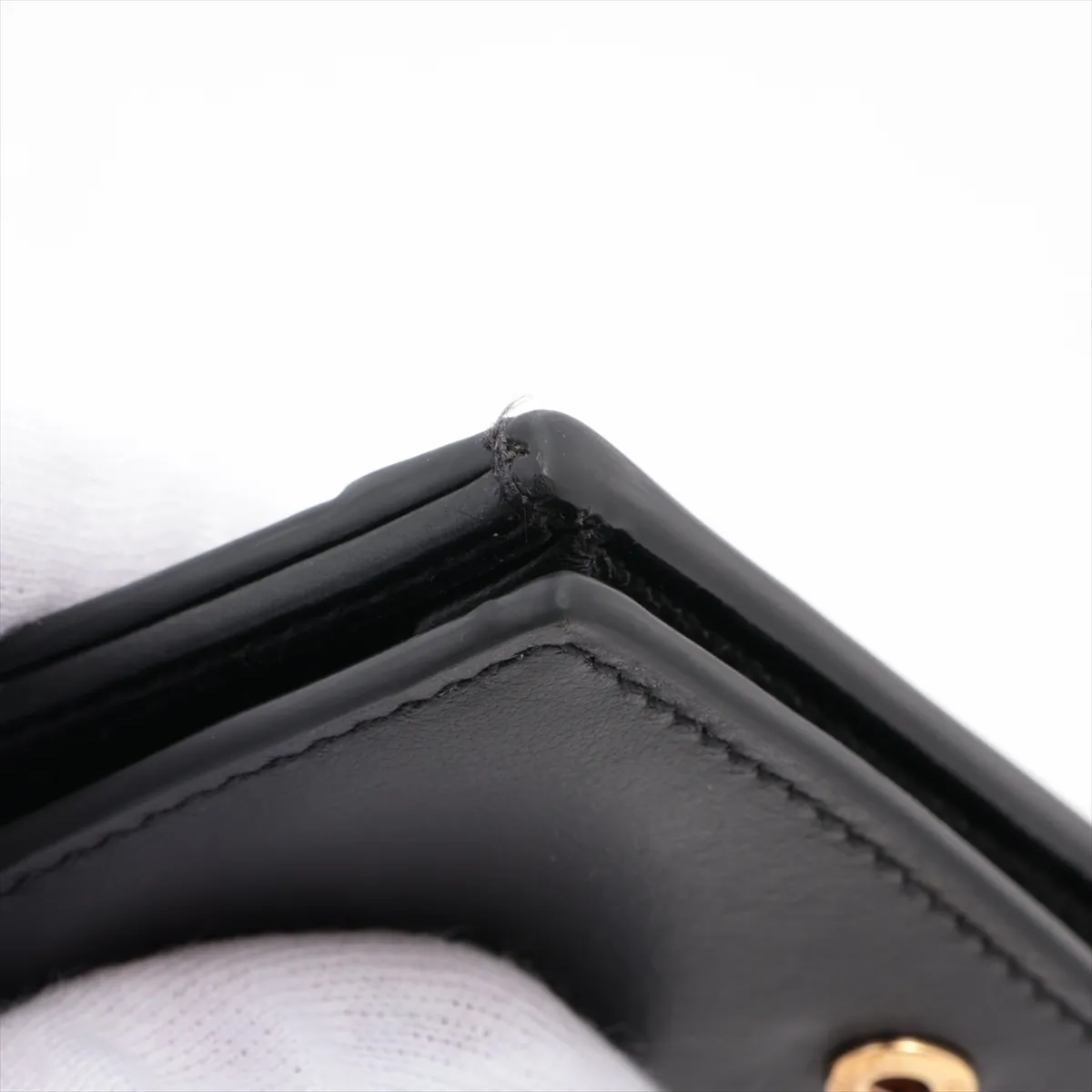 GG Matelasse 723786 Leather Compact Wallet Black — view 11