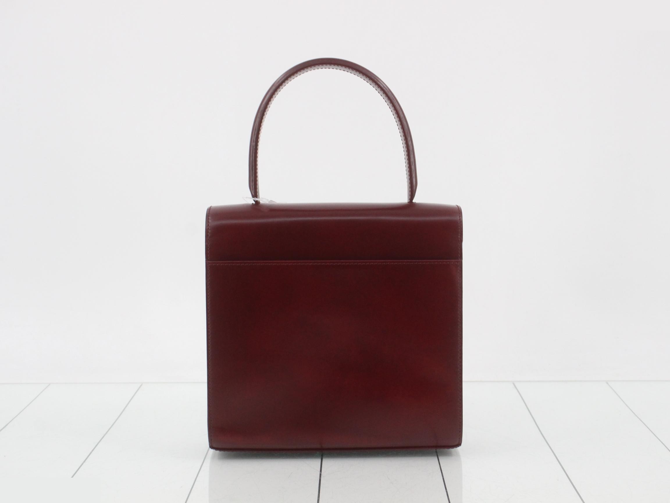 Leather 2-Way Panthère Handbag with Strap — view 2