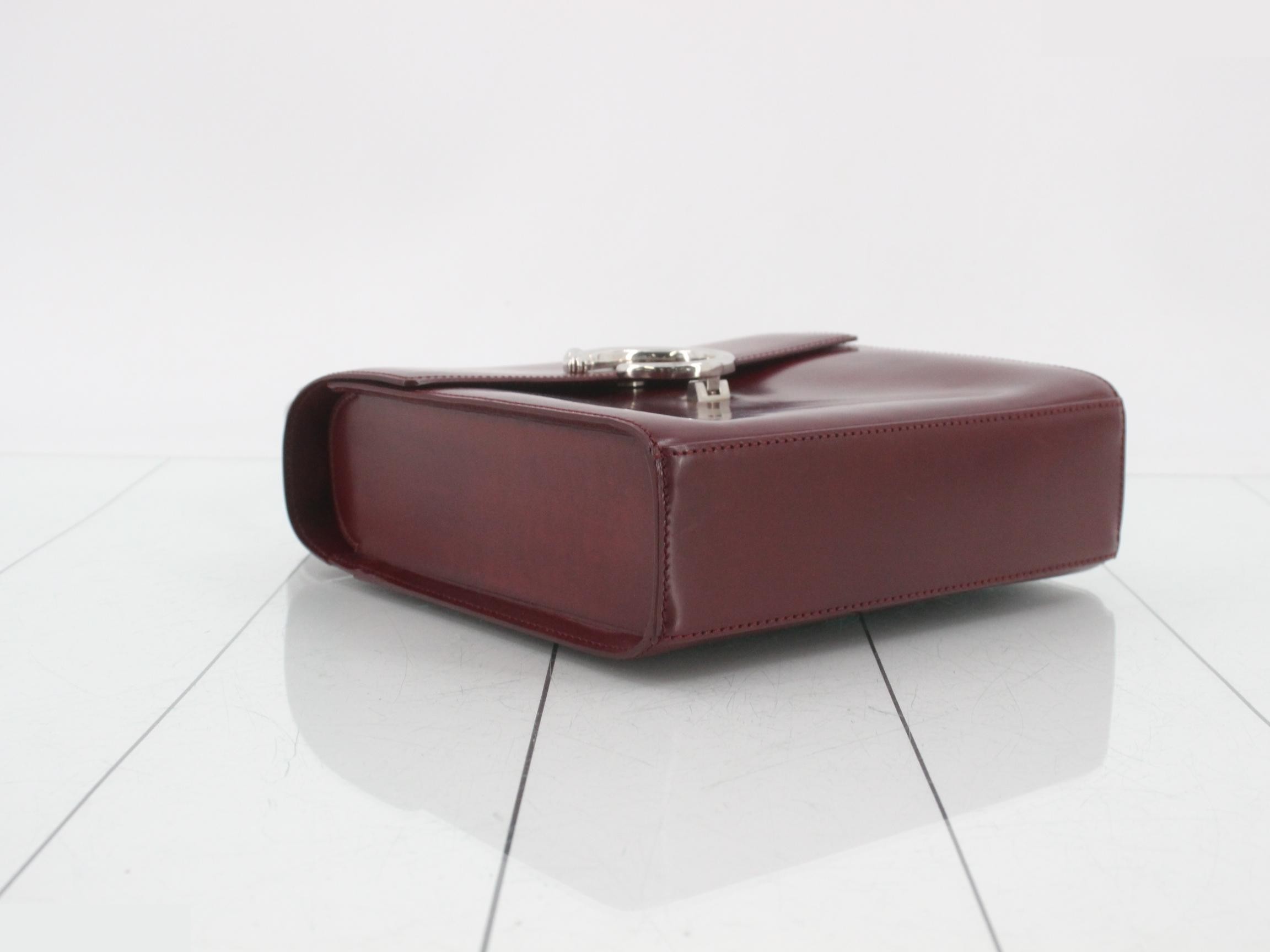 Leather 2-Way Panthère Handbag with Strap — view 5