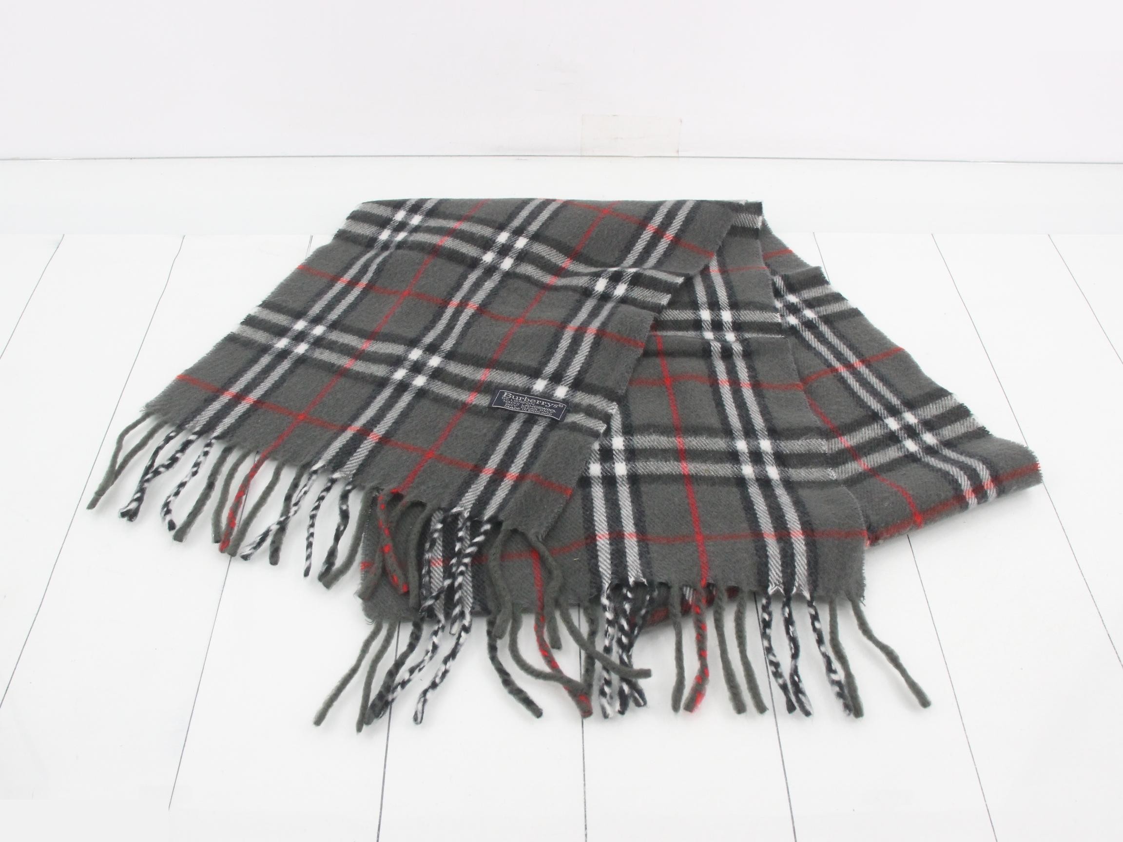 Nova Check Scarf, Gray — view 2