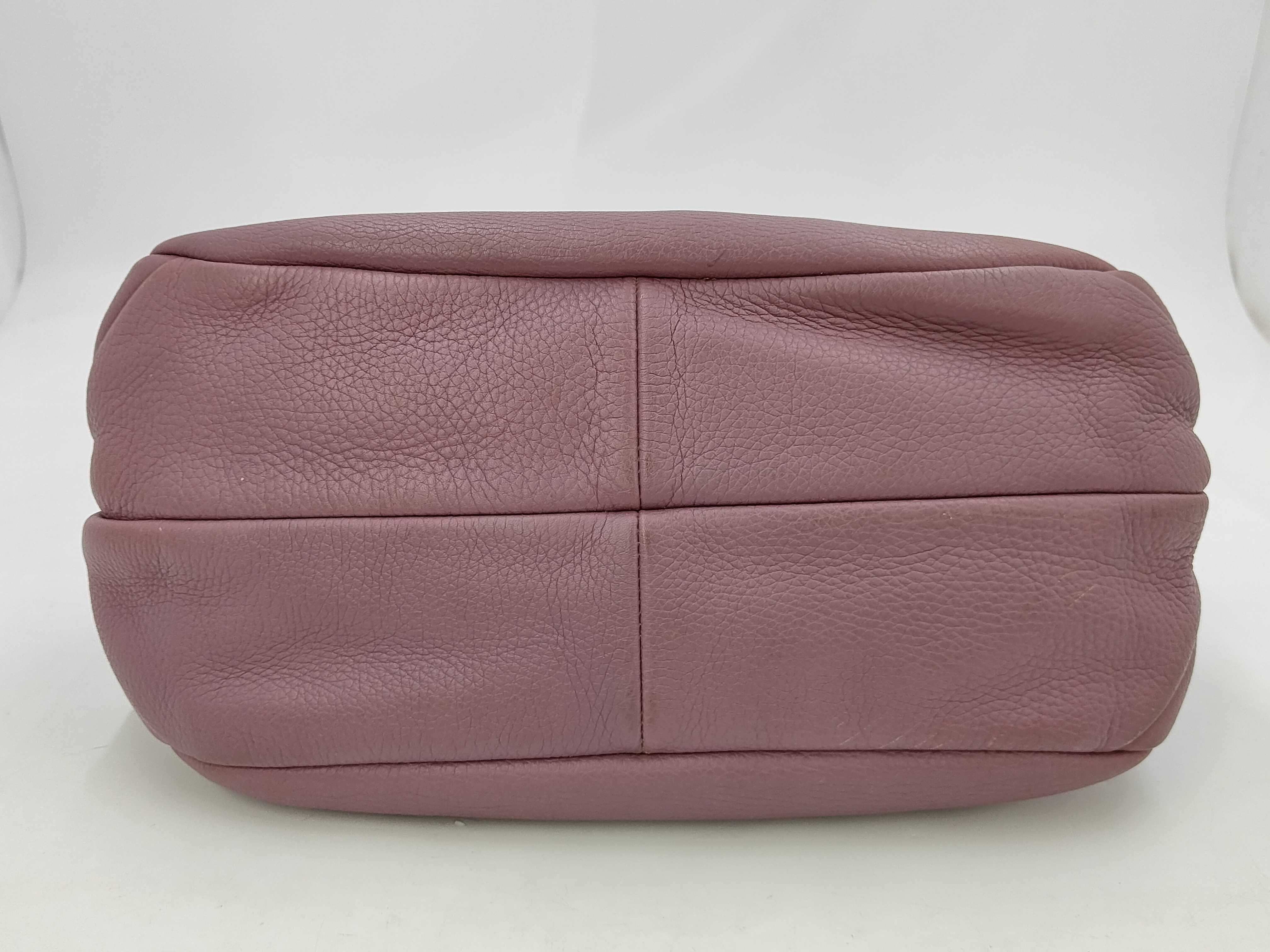 Shoulder Bag Handbag Intrecciato Leather Purple Bag — view 3