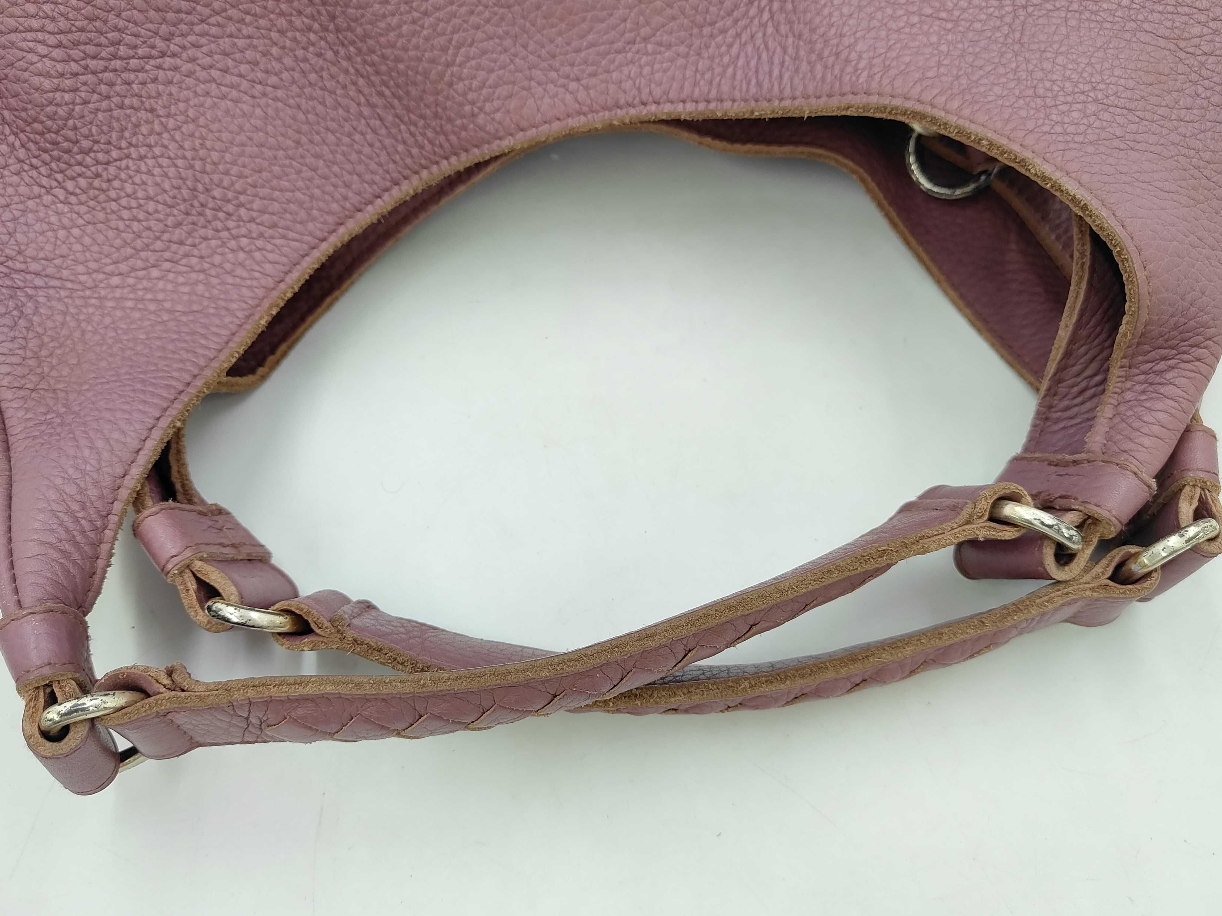 Shoulder Bag Handbag Intrecciato Leather Purple Bag — view 5