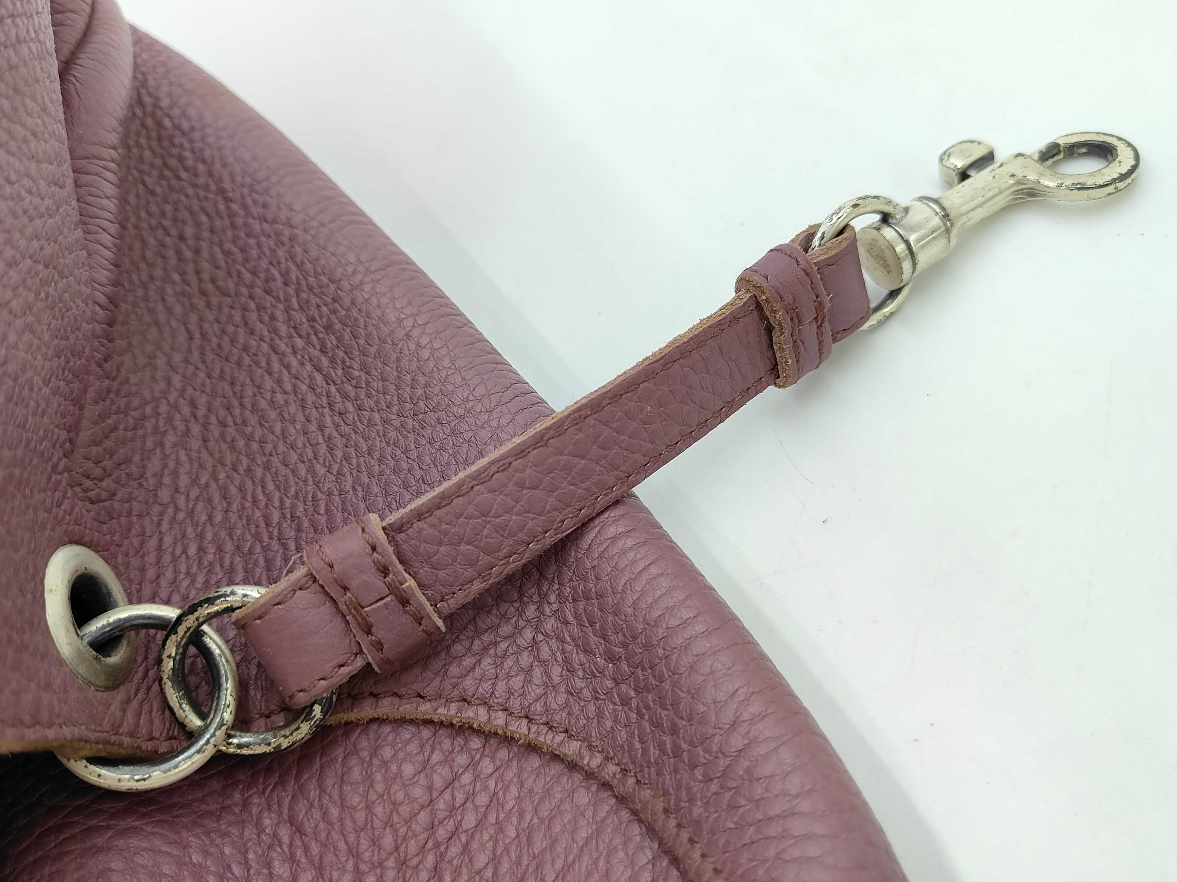 Shoulder Bag Handbag Intrecciato Leather Purple Bag — view 8